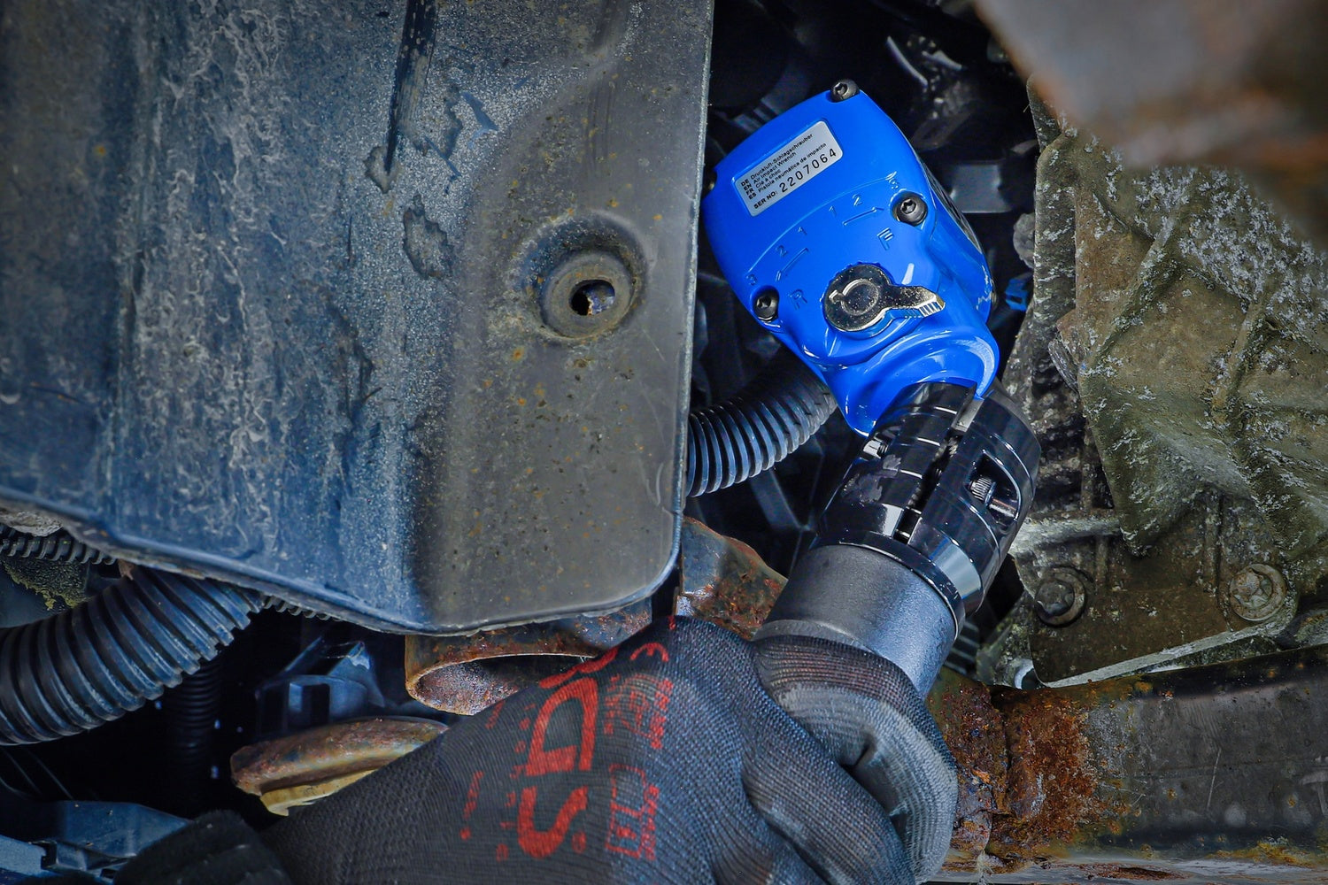 BGS 74232 Druckluft Schlagschrauber abgewinkelt drehbarer neigbarer Kopf 12,5mm (1/2") 650Nm