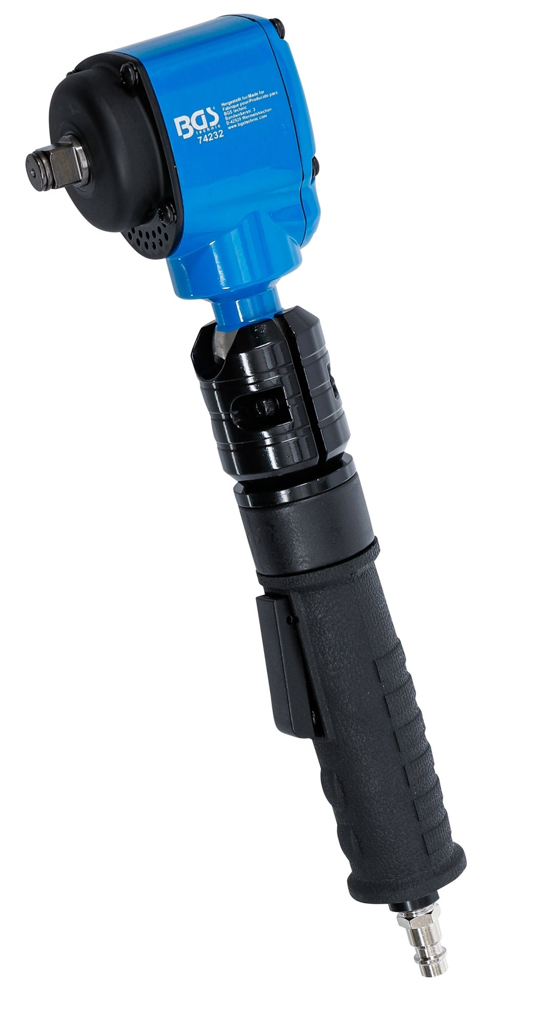 BGS 74232 Druckluft Schlagschrauber abgewinkelt drehbarer neigbarer Kopf 12,5mm (1/2") 650Nm