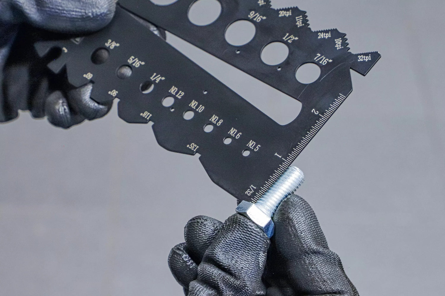 BGS 74248 Schraubenschablone Gewindeschablone Gewindelehre Zollgrößen 1/4" - 2"