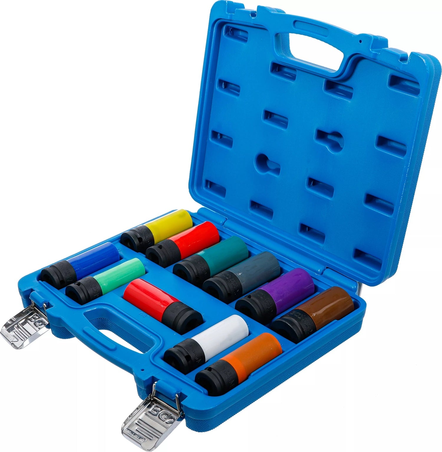 BGS 74254 Satz Kraft Steckschlüssel Schoneinsätze Spezial Radschrauben Antrieb 12,5mm (1/2") SW 15 - 27mm