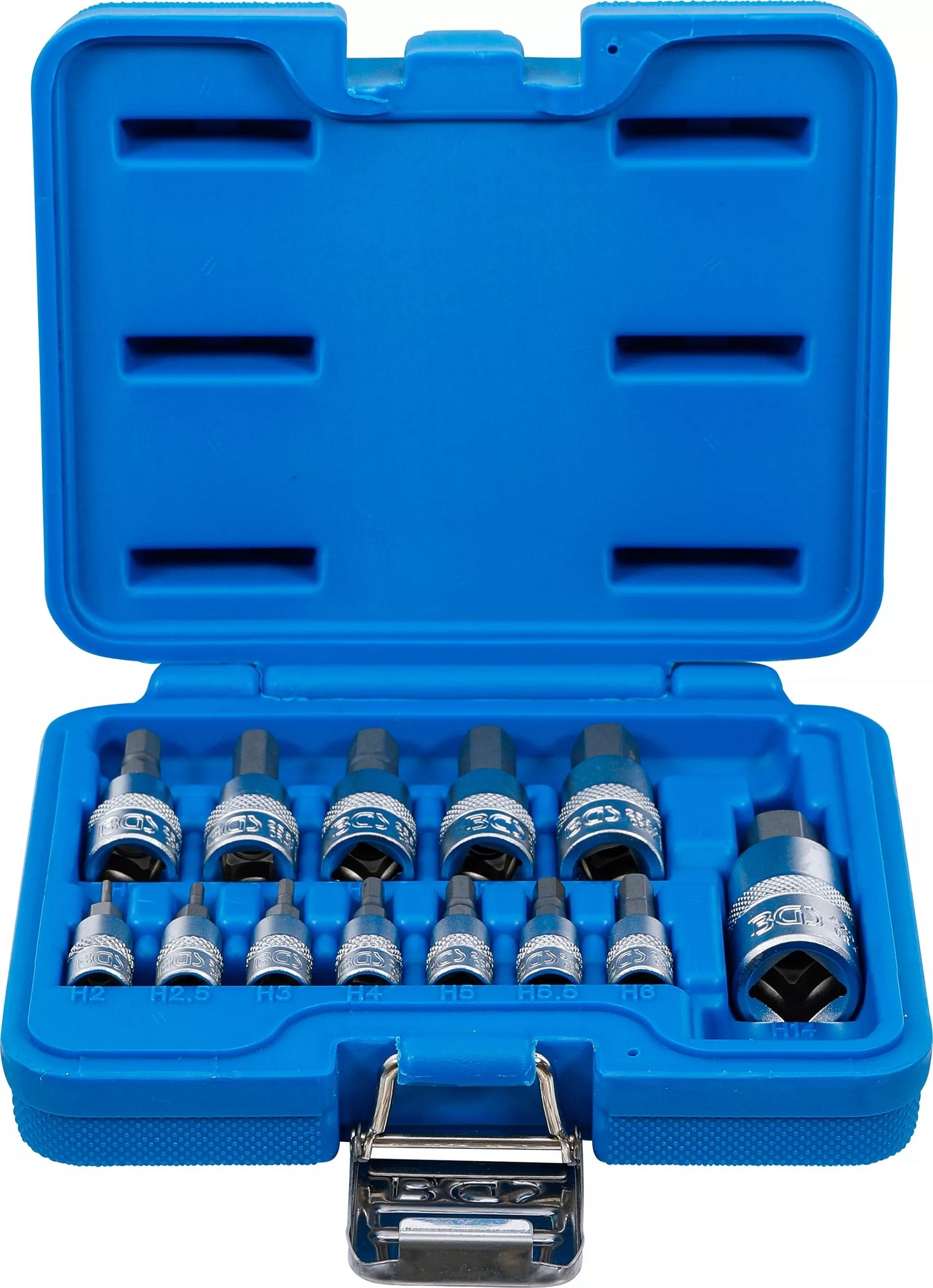 BGS 74257 Satz Innensechskant Biteinsätze HX2-HX14mm Antrieb 6,3mm (1/4")