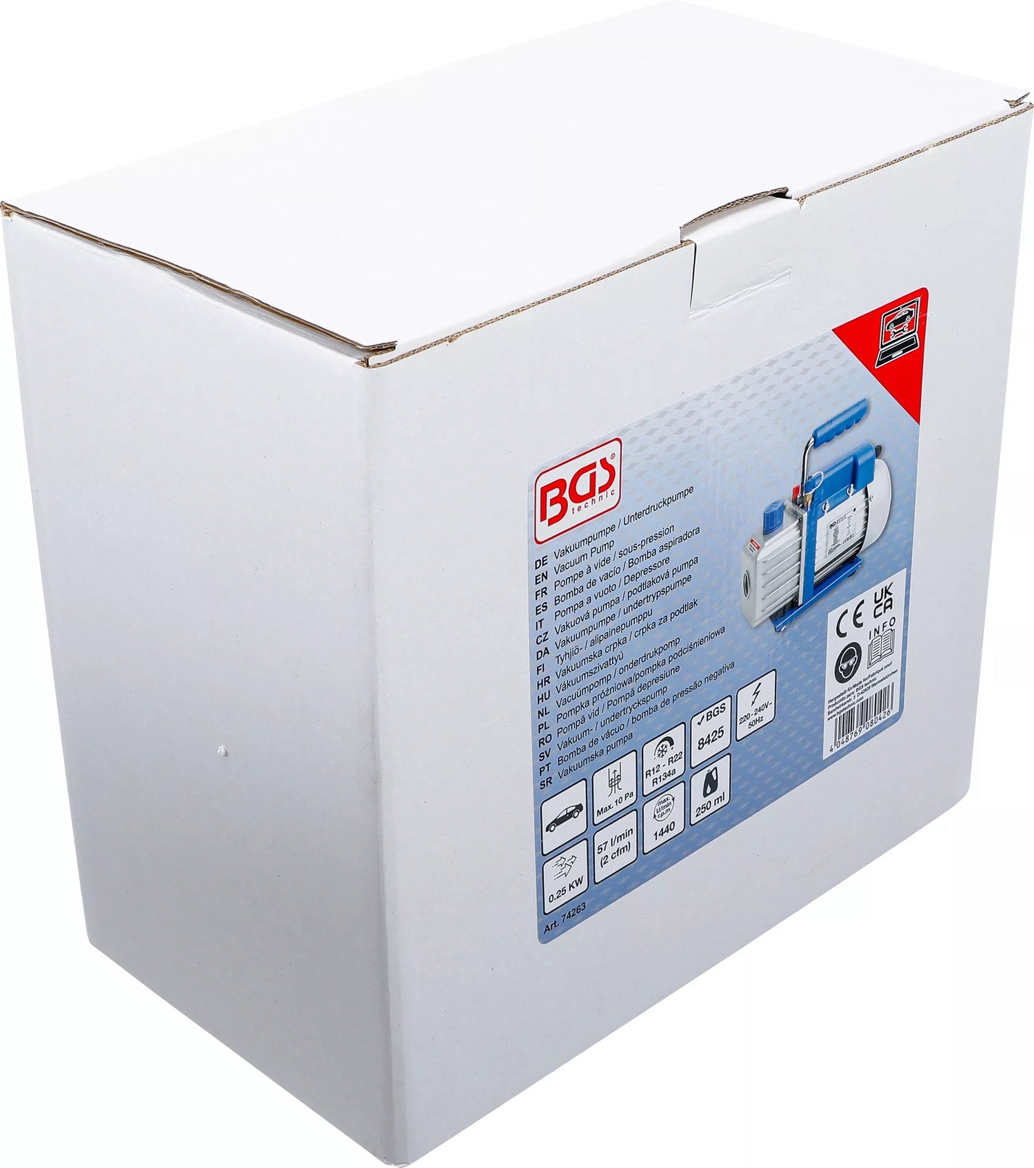 BGS 74263 Vakuumpumpe Unterdruckpumpe 1 stufig