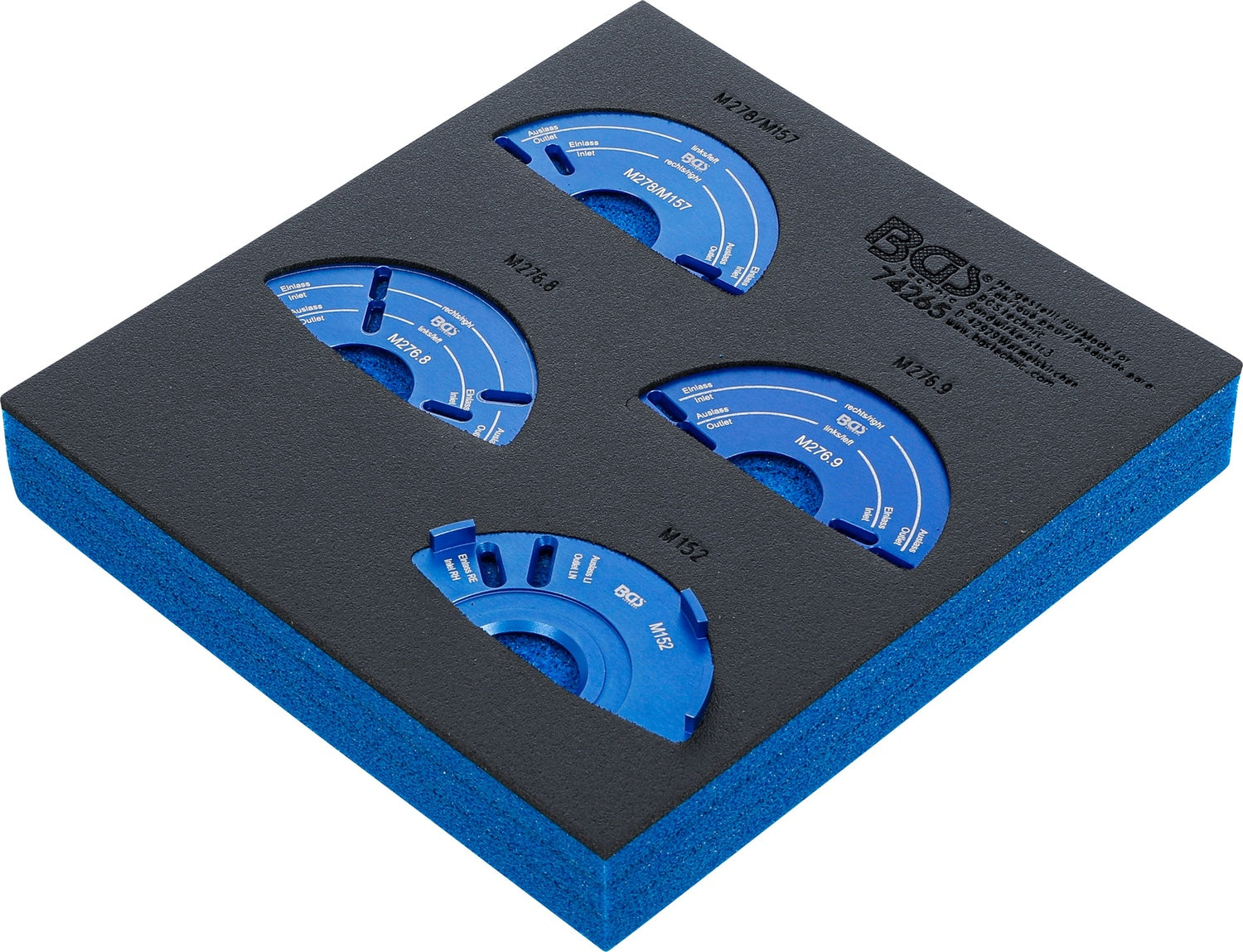 BGS 74265 Satz Einstellwerkzeug Nockenwellenversteller Mercedes-Benz M152 M157 M276 M278 Werkstattwageneinlage 1/6