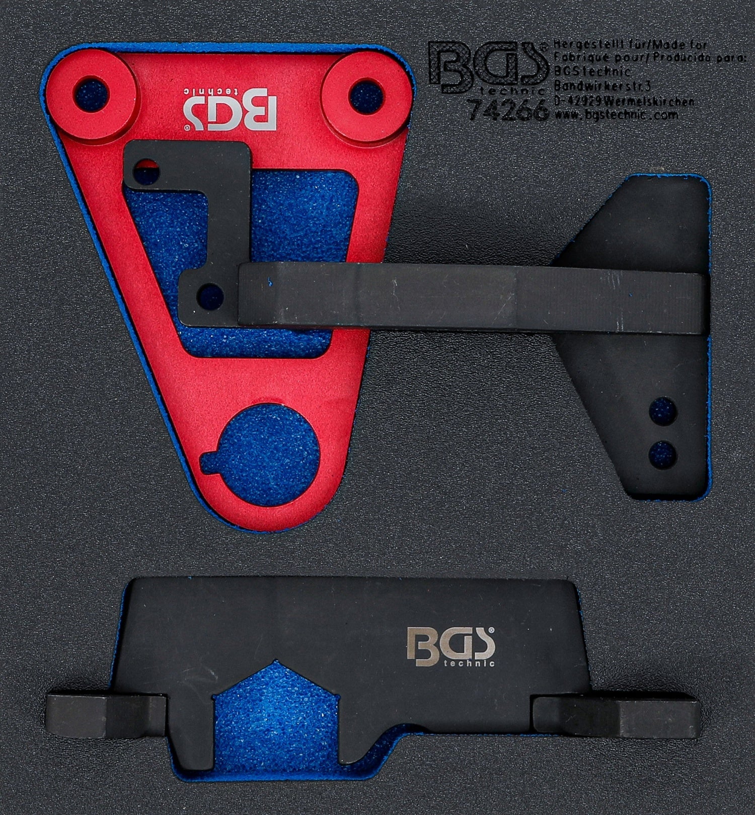 BGS 74266 Satz Einstellwerkzeug für Motor Mercedes-Benz M282 Werkstattwageneinlage 1/6
