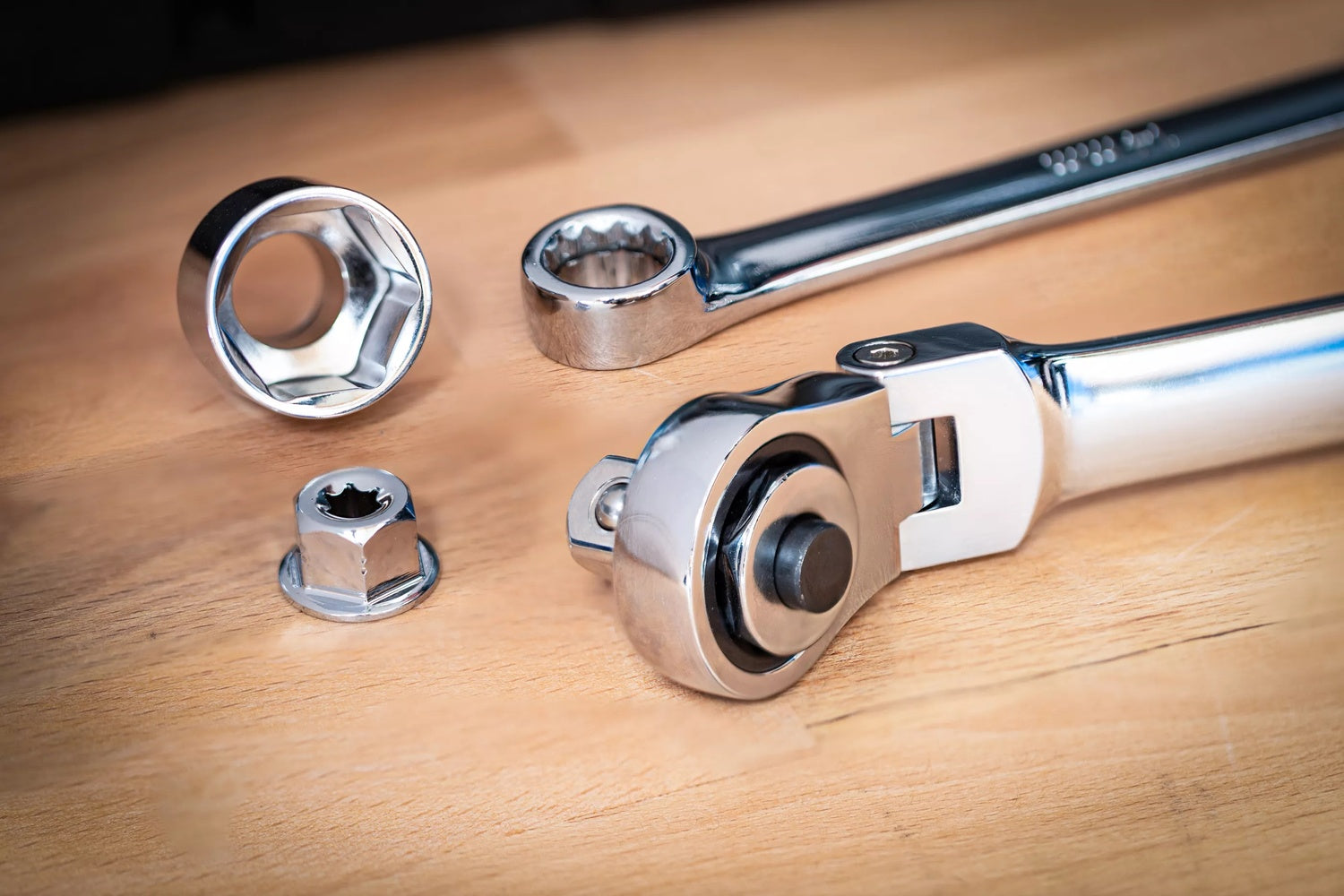 BGS 74274 Satz Doppelring Ratschenring Gelenkschlüssel extra lang 27 teilig