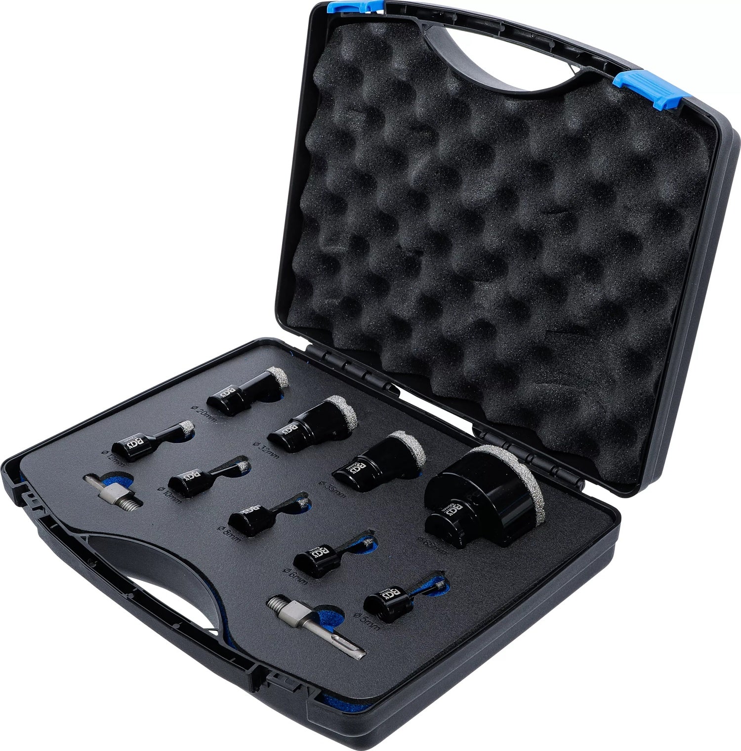 BGS 74276 Satz Diamant Bohrkronen 5 - 68 mm 11 teilig