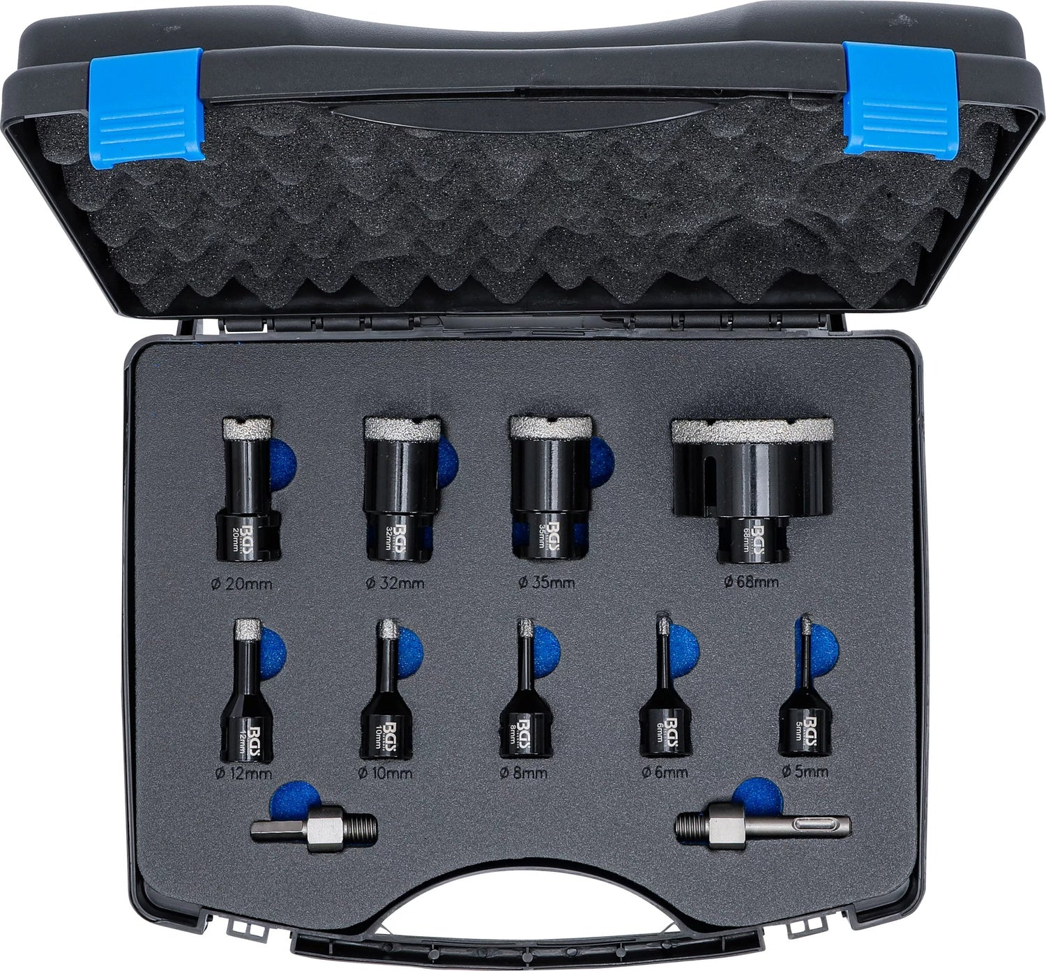 BGS 74276 Satz Diamant Bohrkronen 5 - 68 mm 11 teilig