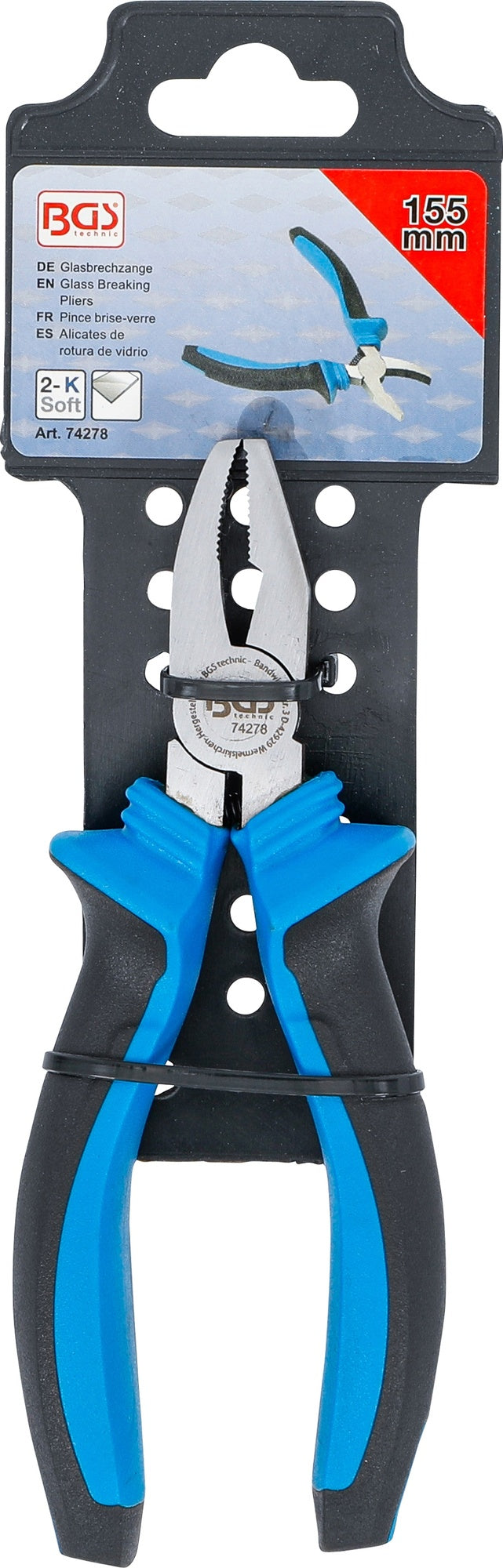 BGS 74278 Glasbrechzange Länge 155mm Glasschneider