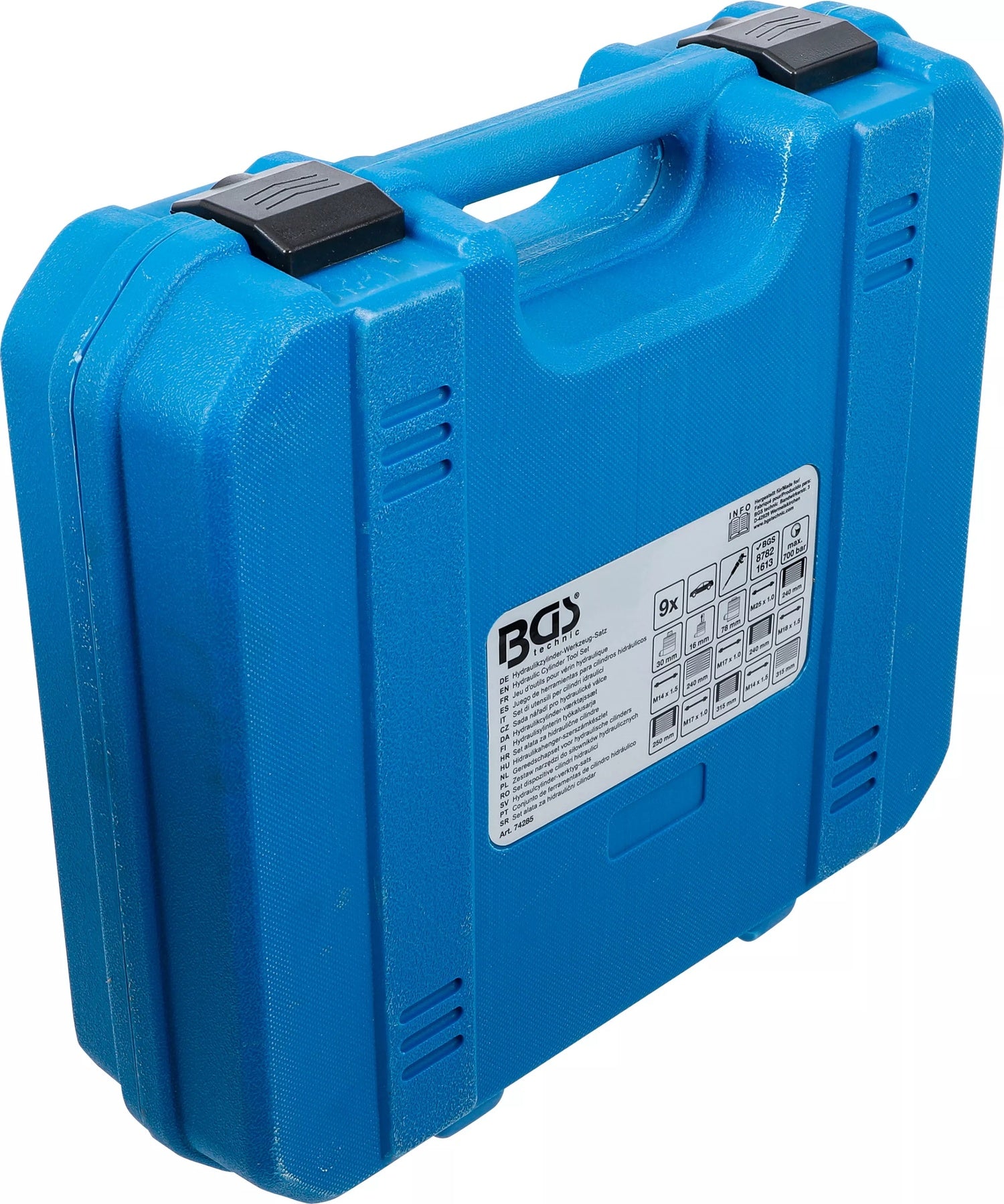 BGS 74285 Satz Werkzeug für Hydraulikzylinder mit Zugspindeln für Diesel Injektoren Auszieher 17t