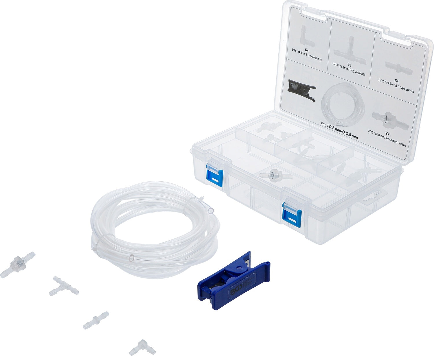 BGS 74294 Reparatursatz für Scheiben Wischwasserschlauch 19 teilig