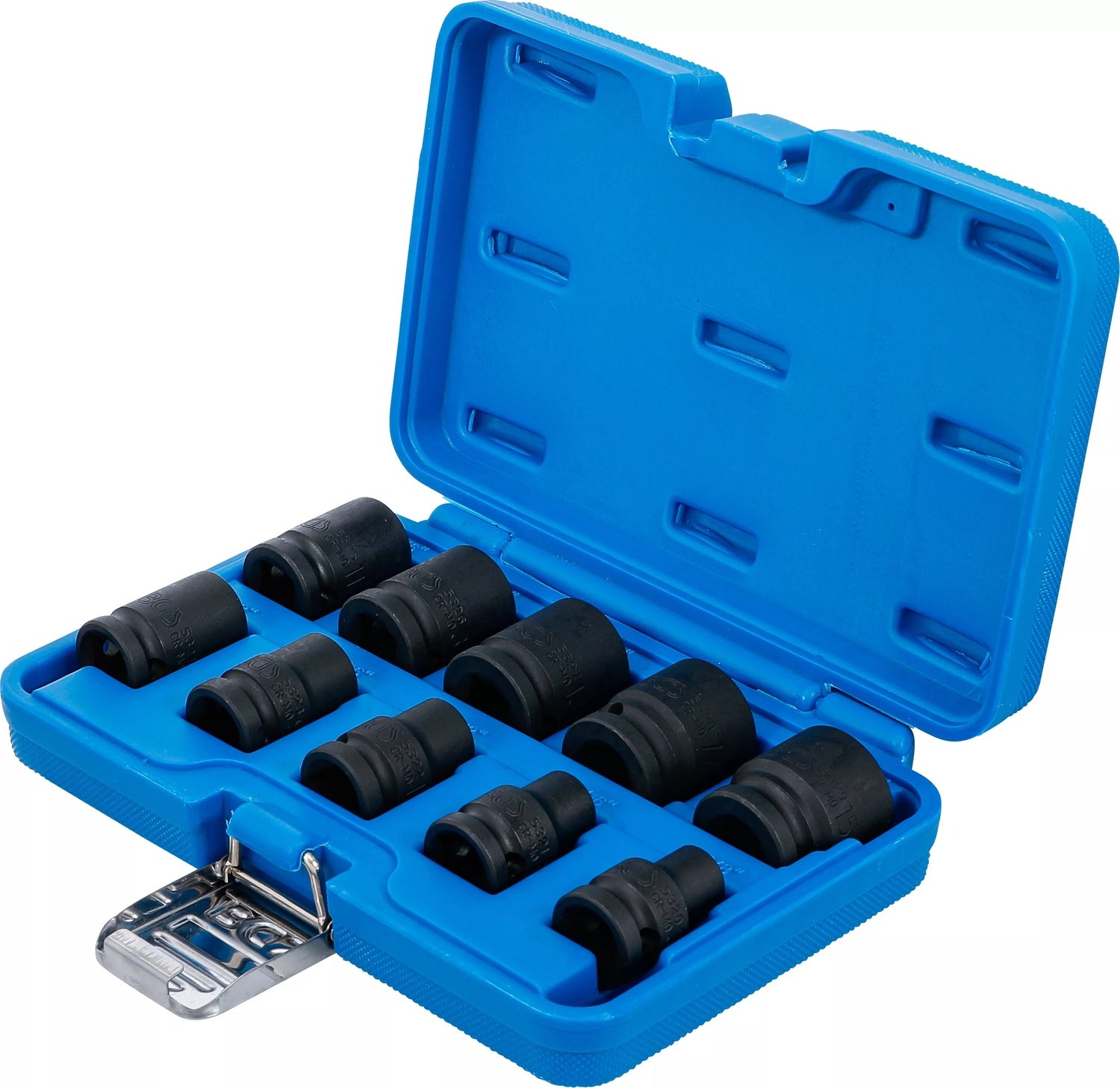 BGS 74296 Satz Kraft Steckschlüsseleinsätze Sechskant Zollgrößen 3/8"-15/16" Antrieb 12,5mm (1/2")