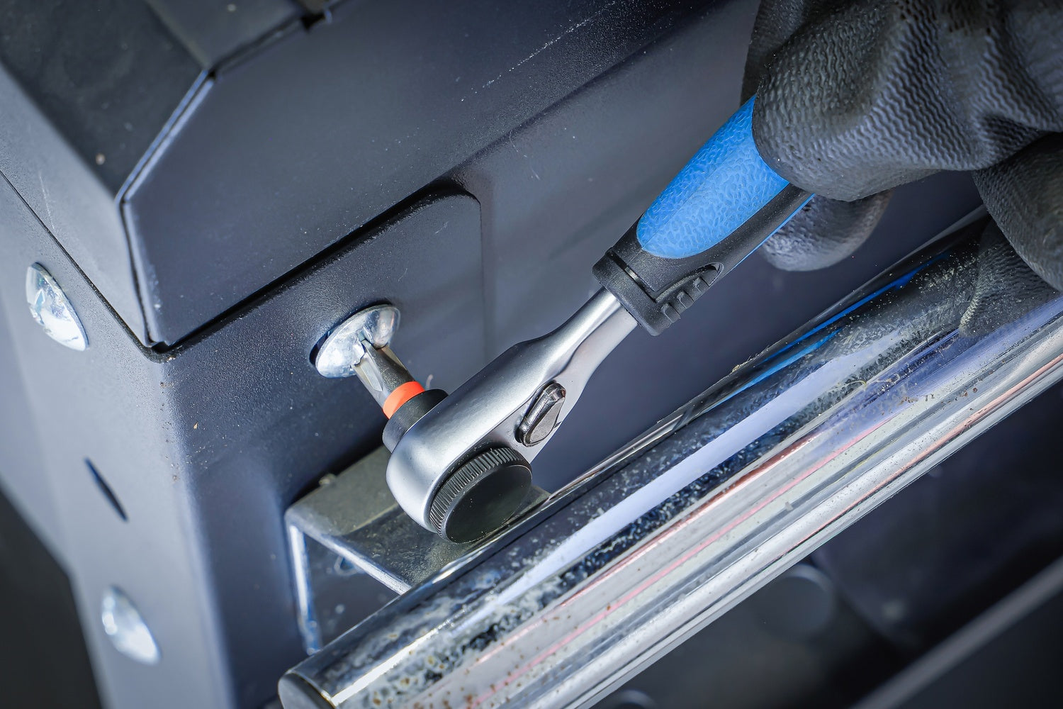 BGS 74299 COLOR Bitsatz / Bitsortiment mit Bitknarre Außensechskant 6,3 mm (1/4") 43 teilig