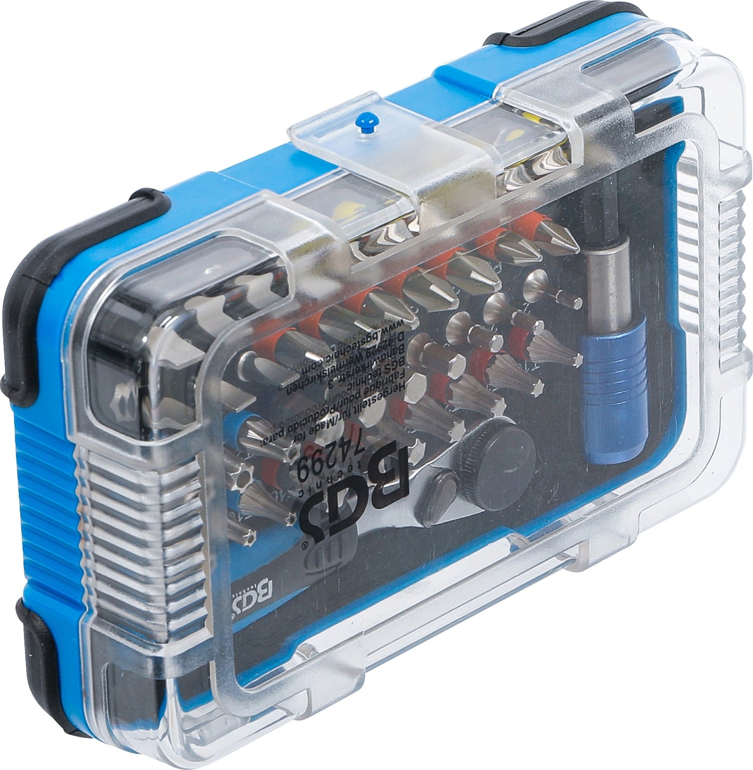 BGS 74299 COLOR Bitsatz / Bitsortiment mit Bitknarre Außensechskant 6,3 mm (1/4") 43 teilig