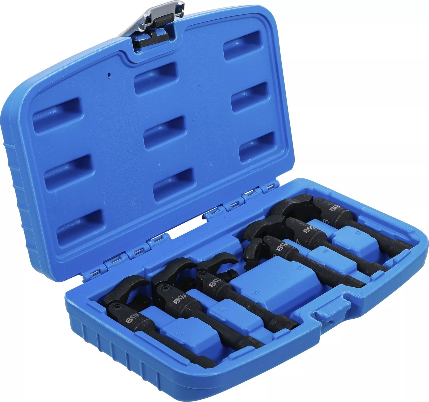 BGS 74302 Satz Hahnenfußschlüssel Abtrieb 10mm (3/8") mit Gelenk 6 teilig