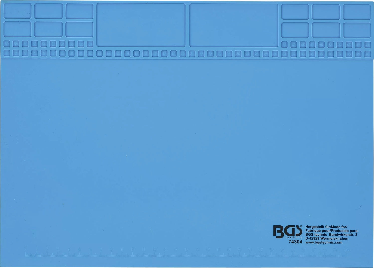 BGS 74304 Silikon Arbeitsmatte magnetisch 350 x 245 x 3mm Silikonmatte