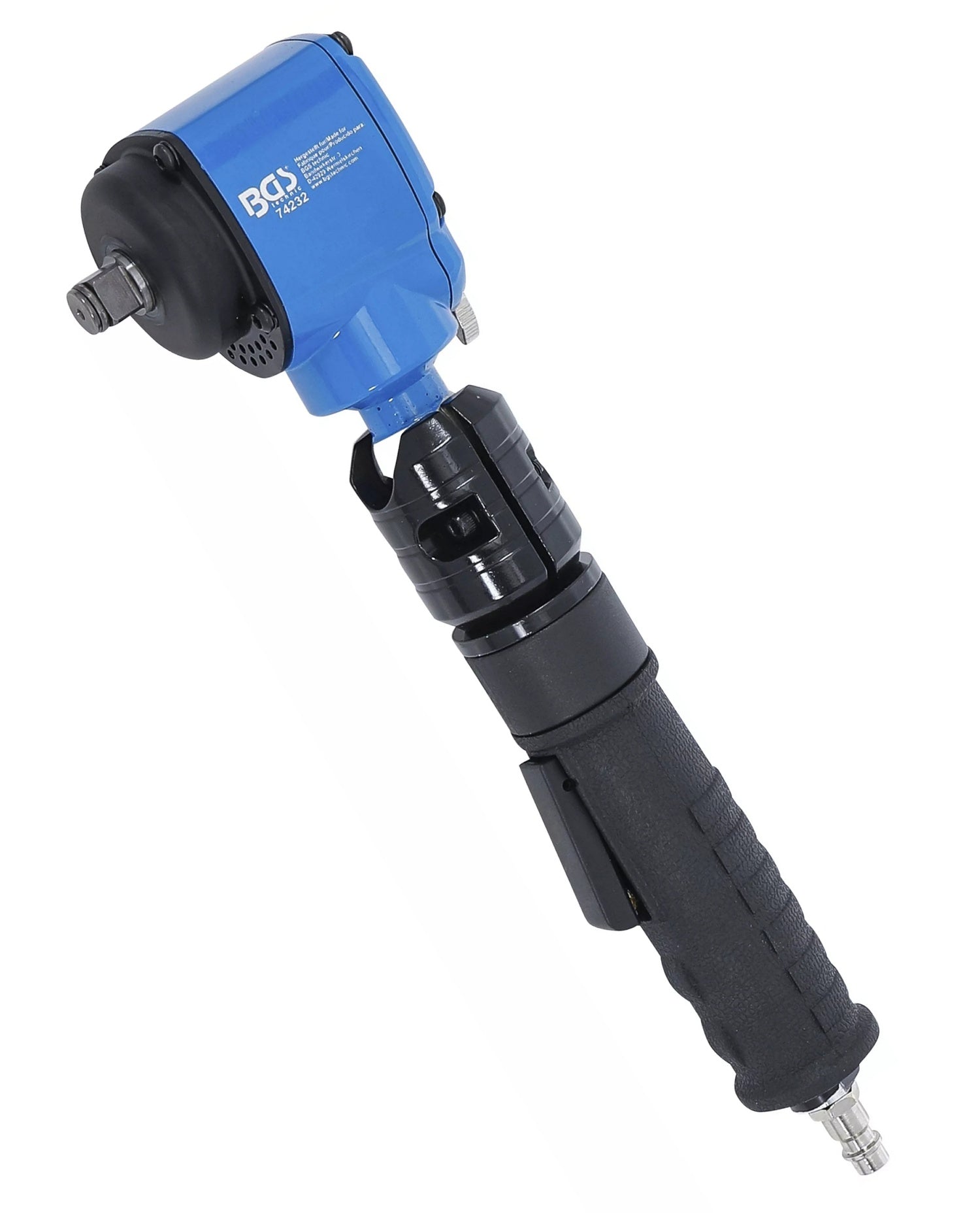 BGS 74348 Druckluft Schlagschrauber abgewinkelt & Kraft Steckschlüssel Satz 12,5mm (1/2") 650 Nm 10 teilig