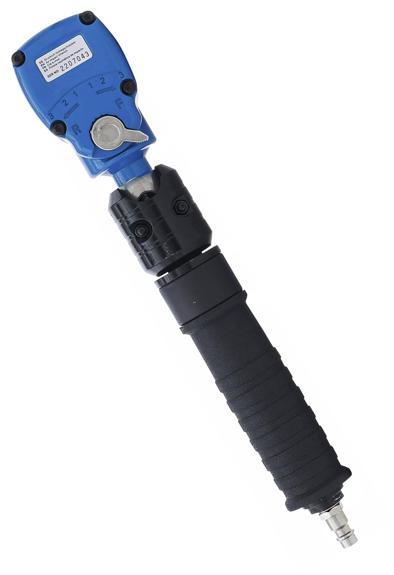 BGS 74348 Druckluft Schlagschrauber abgewinkelt & Kraft Steckschlüssel Satz 12,5mm (1/2") 650 Nm 10 teilig