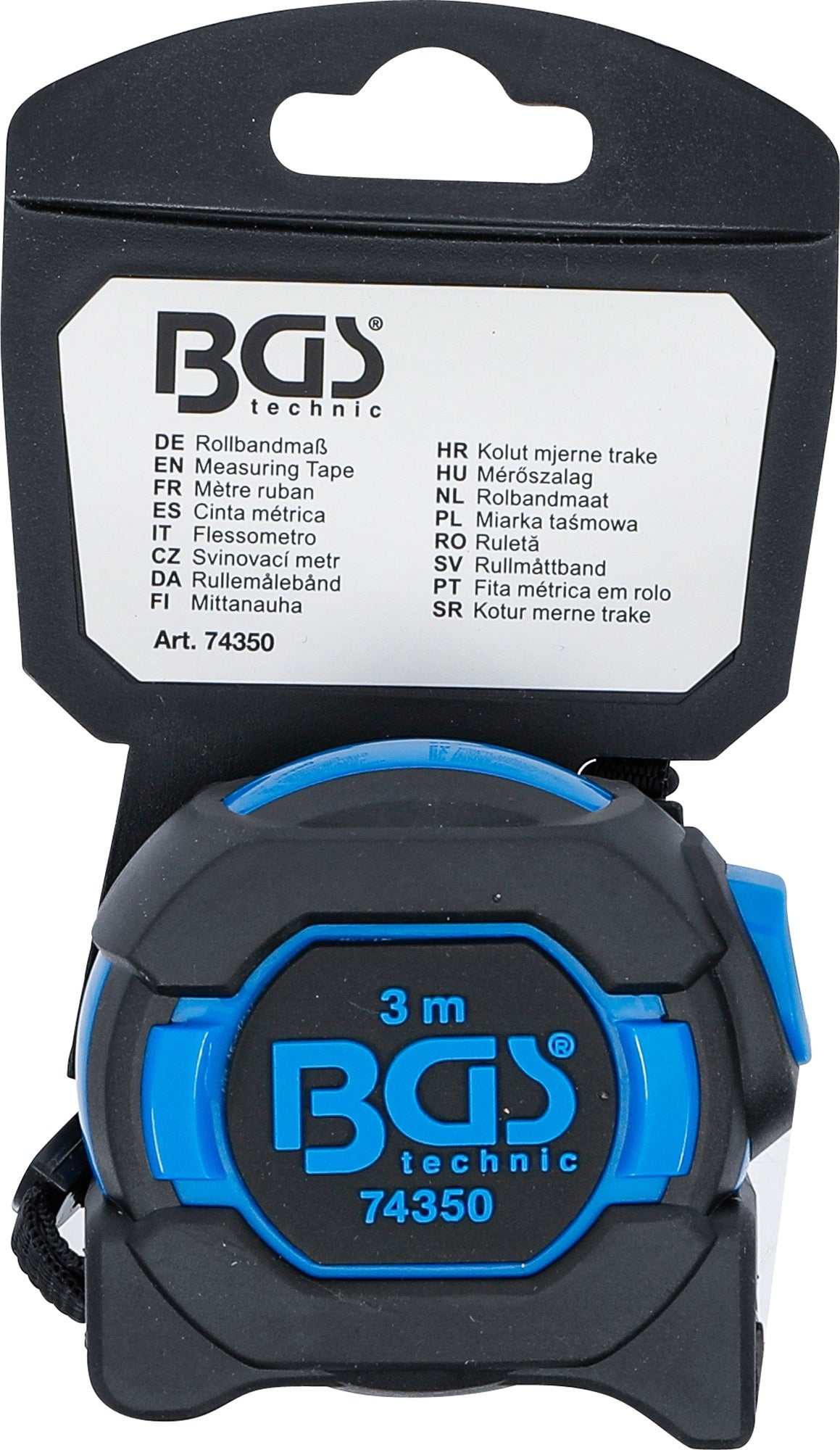 BGS 74350 Rollbandmaß 16mm x 3m mit Gürtelclip