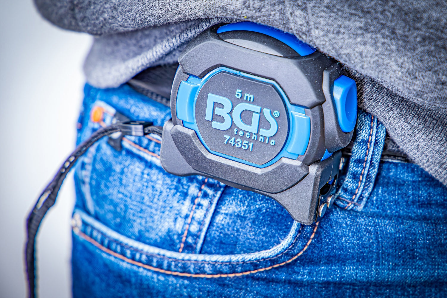 BGS 74351 Rollbandmaß 19mm x 5m mit Gürtelclip