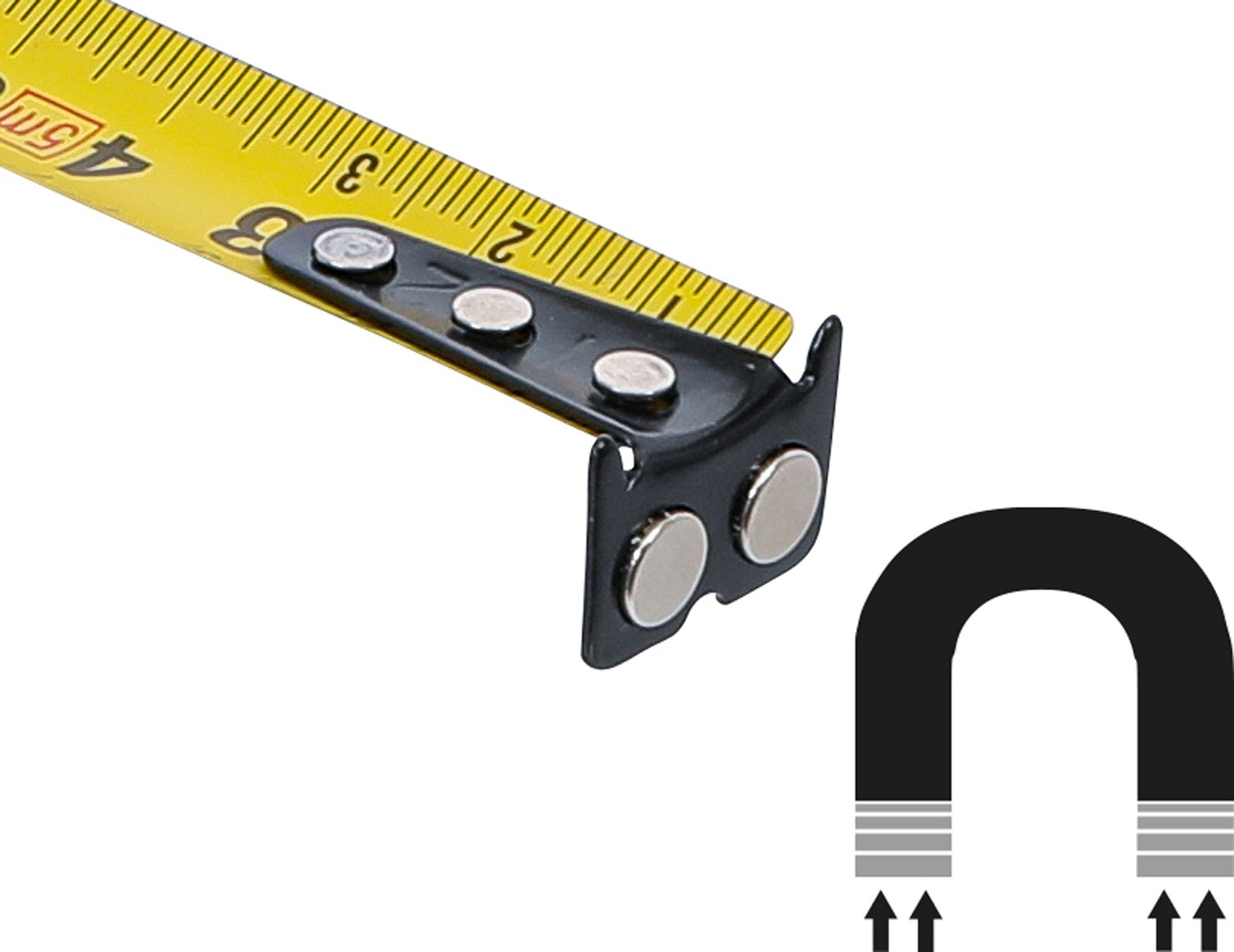 BGS 74351 Rollbandmaß 19mm x 5m mit Gürtelclip