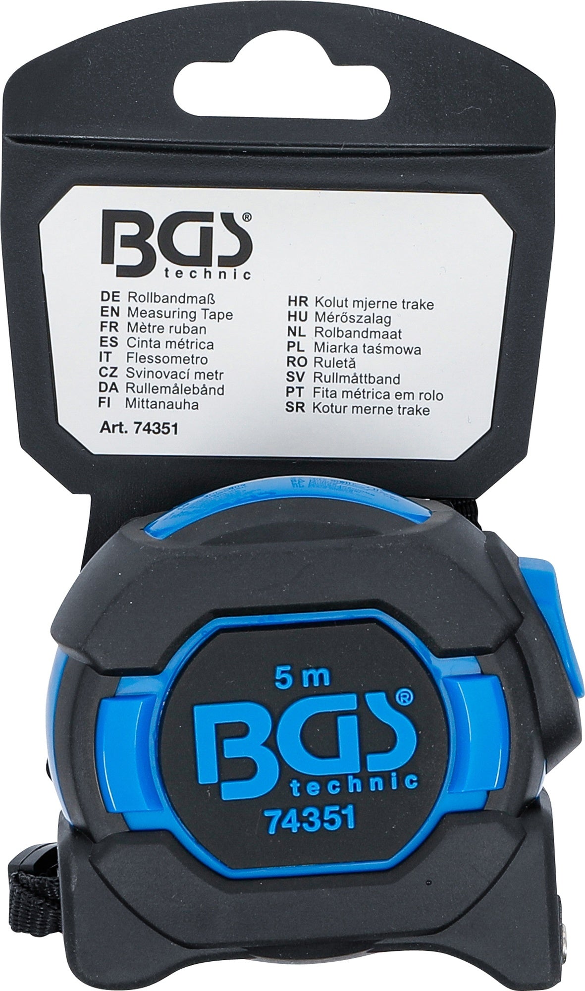 BGS 74351 Rollbandmaß 19mm x 5m mit Gürtelclip