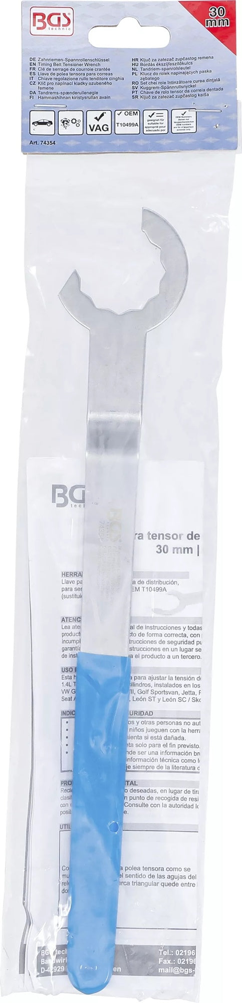 BGS 74354 Zahnriemen Spannrollenschlüssel für VAG SW 30mm