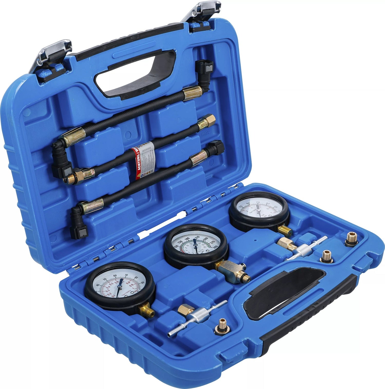 BGS 74355 Satz Kraftstoffdruck Kompressionsdruck Prüfgerät für Motorräder 11 teilig