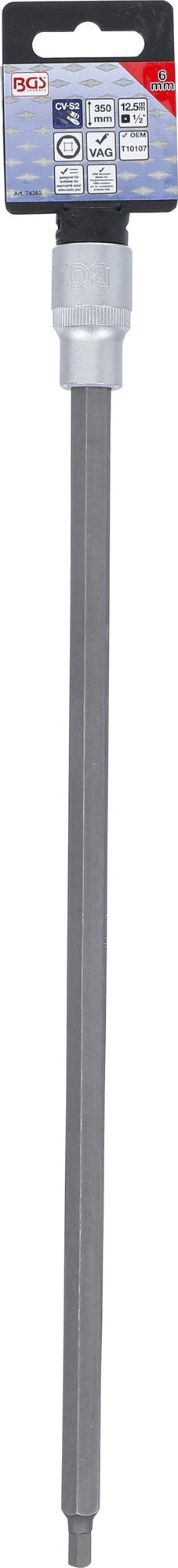 BGS 74360 Biteinsatz Länge 350mm Antrieb 12,5mm (1/2") Innensechskant 6mm VAG