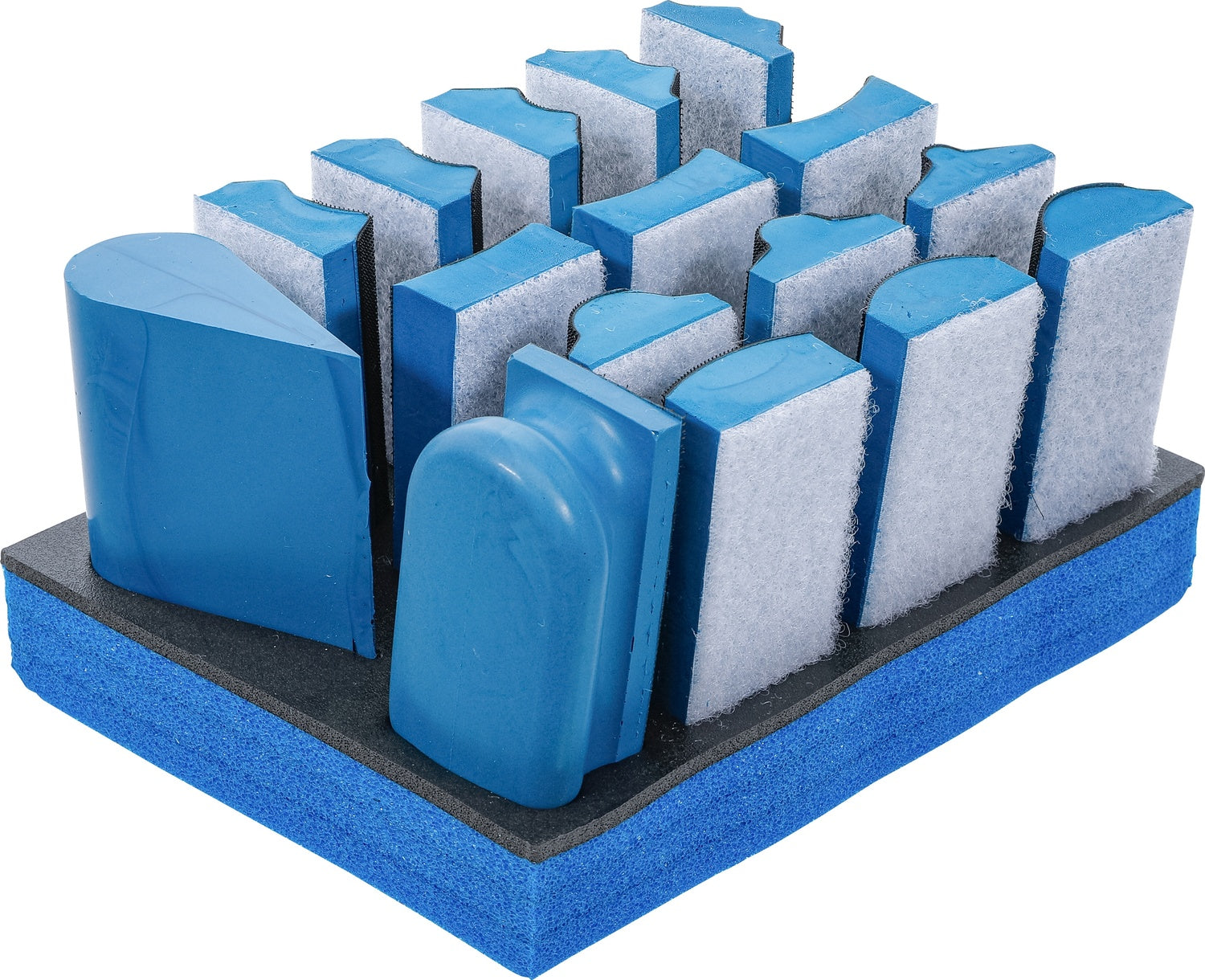 BGS 74365 Satz Klett Schleifblock Schleifblöcke 16 teilig