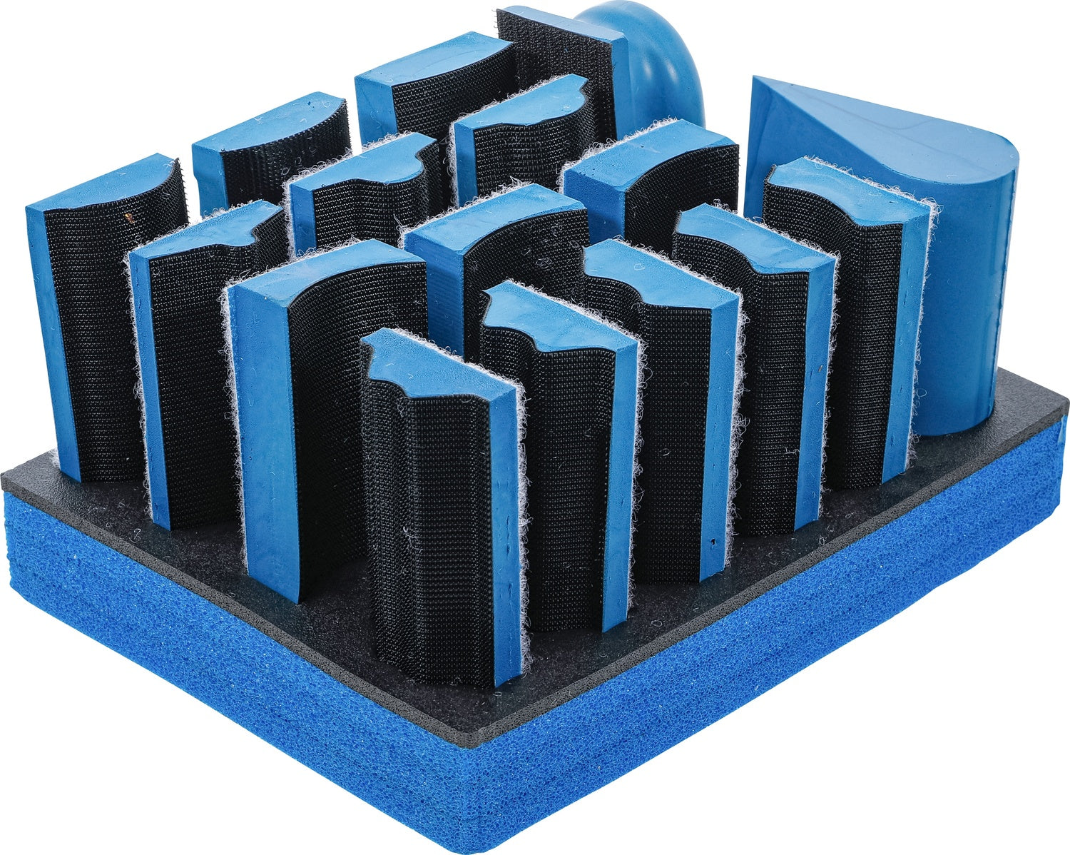 BGS 74365 Satz Klett Schleifblock Schleifblöcke 16 teilig