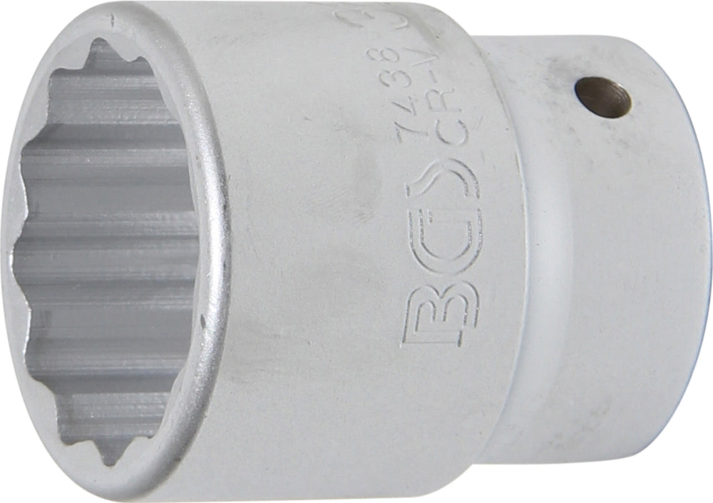 BGS 7438 Nuss / Stecknuss / Steckschlüsseleinsatz 38mm Zwölfkant Antrieb 20mm (3/4")