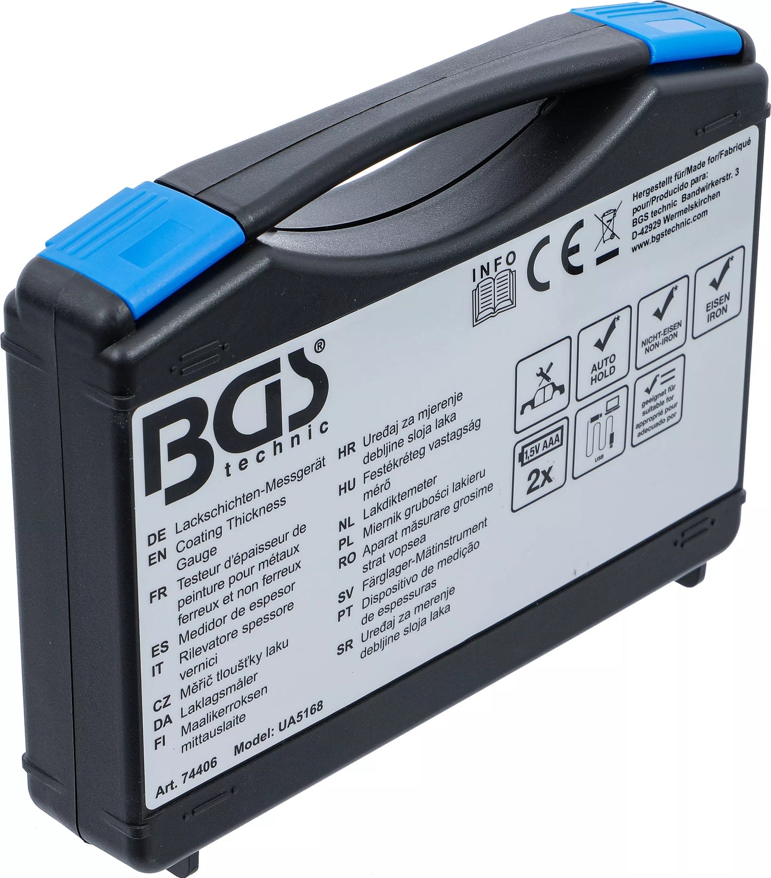 BGS 74406 Messgerät für Lackschichten für Eisen und Nicht-Eisenmetalle