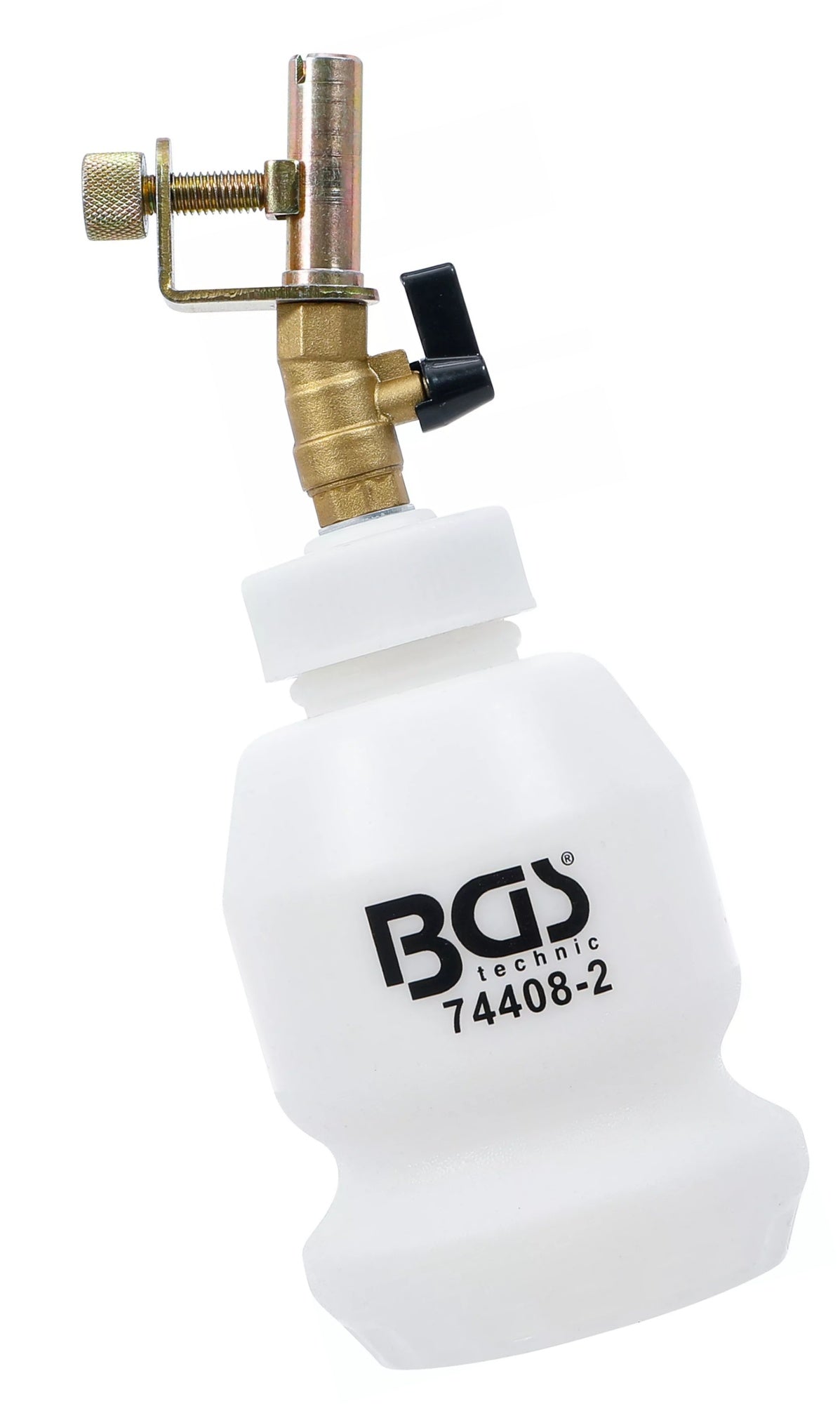 BGS 74408-2 Nachfüllflasche für Bremsflüssigkeit 1 Liter für Druckluft Bremsenentlüfter Artikel 74408