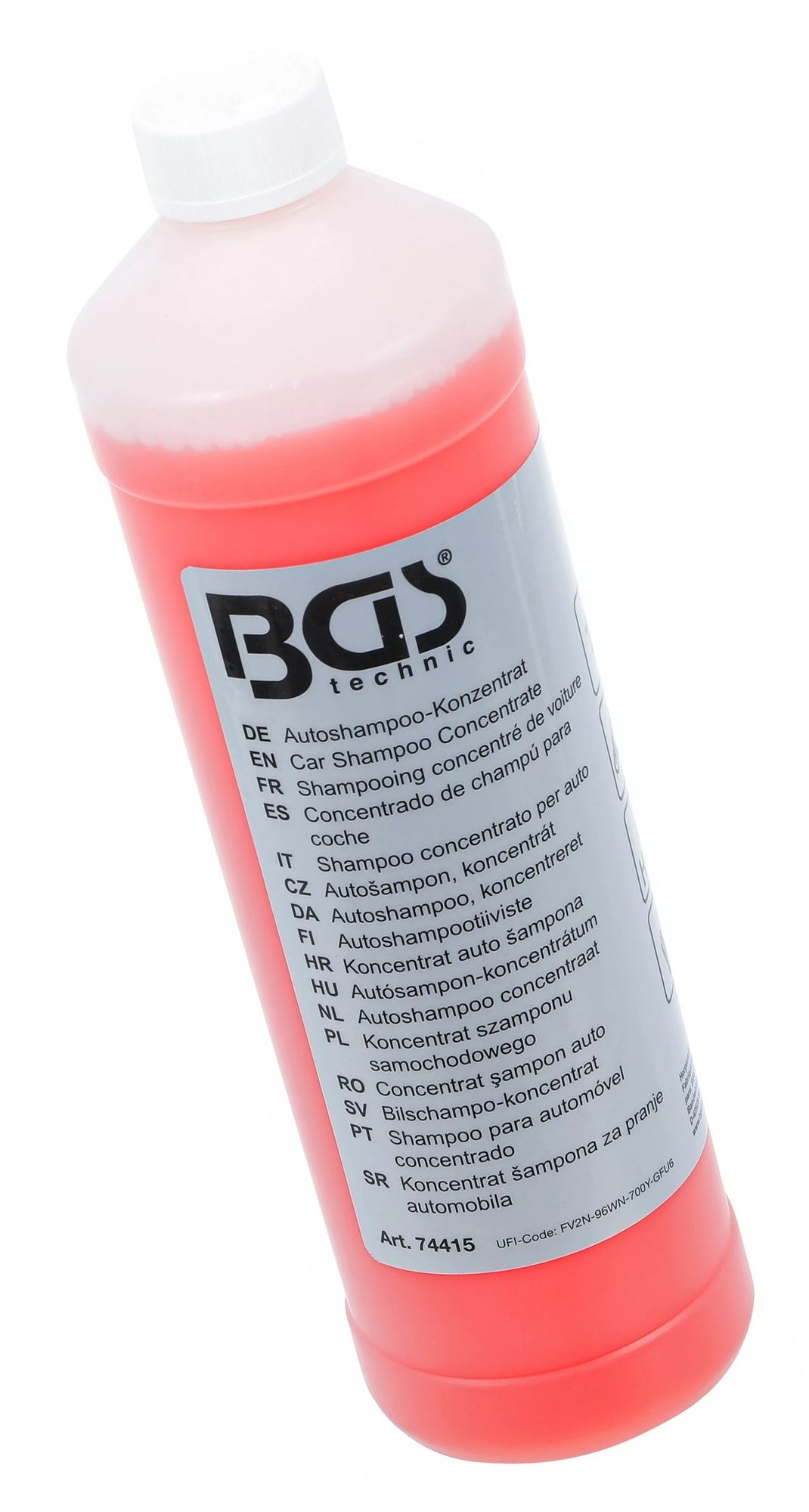 BGS 74415 Autoshampoo Konzentrat rot 1 Liter Frischeduft Kraftformel