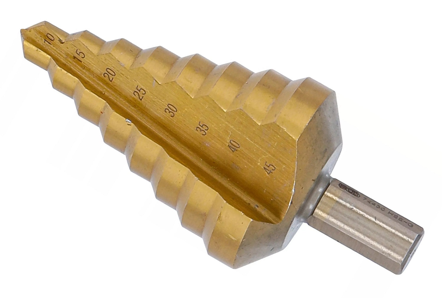 BGS 74430 Stufenbohrer titannitriert Durchmesser Ø 10-45mm