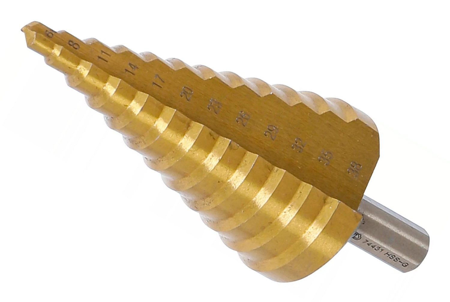 BGS 74431 Stufenbohrer titannitriert Durchmesser Ø 6-38mm