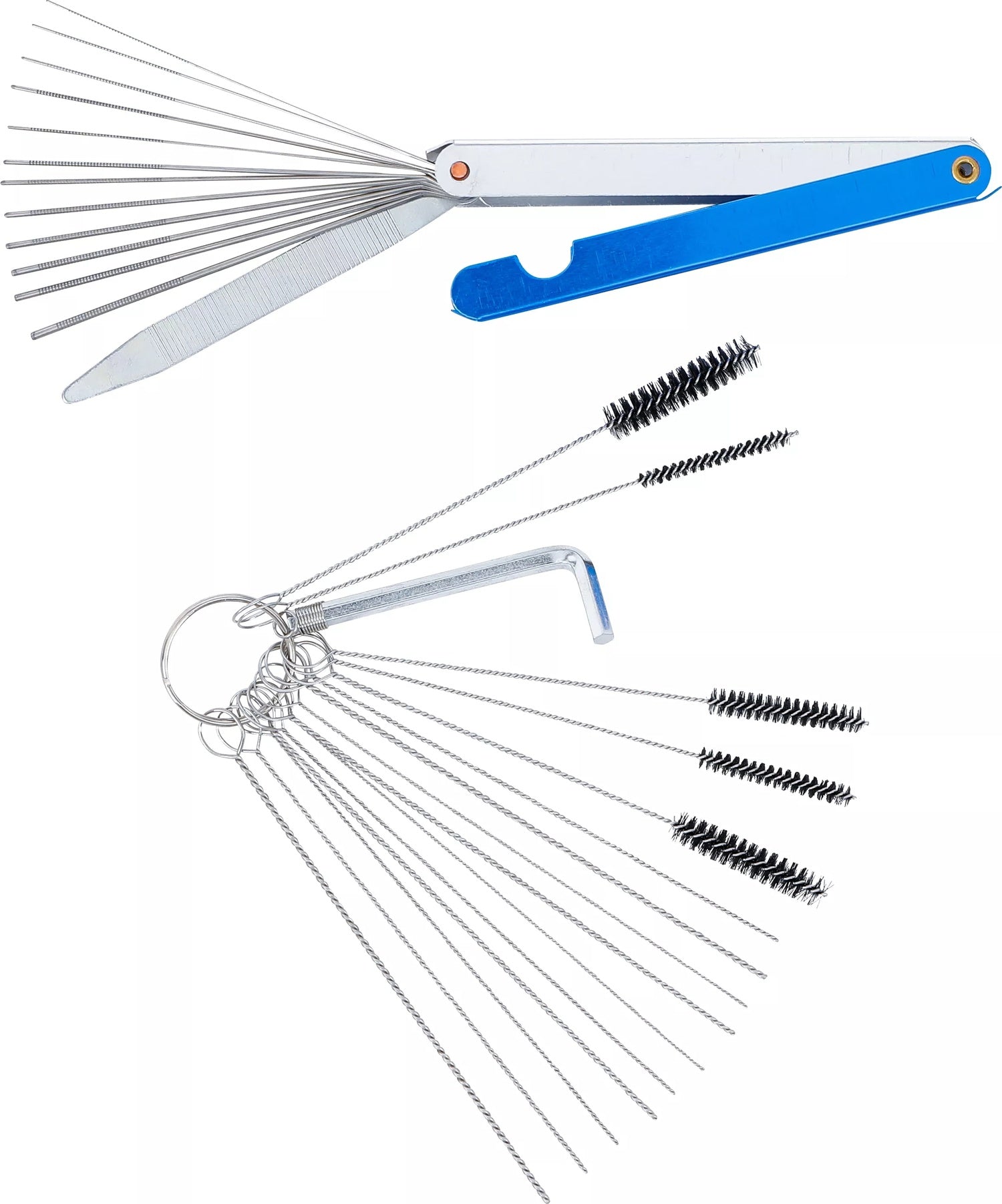 BGS 74438 Satz Reinigungswerkzeug für Vergaserdüsen 16 teilig Vergaser Reinigen