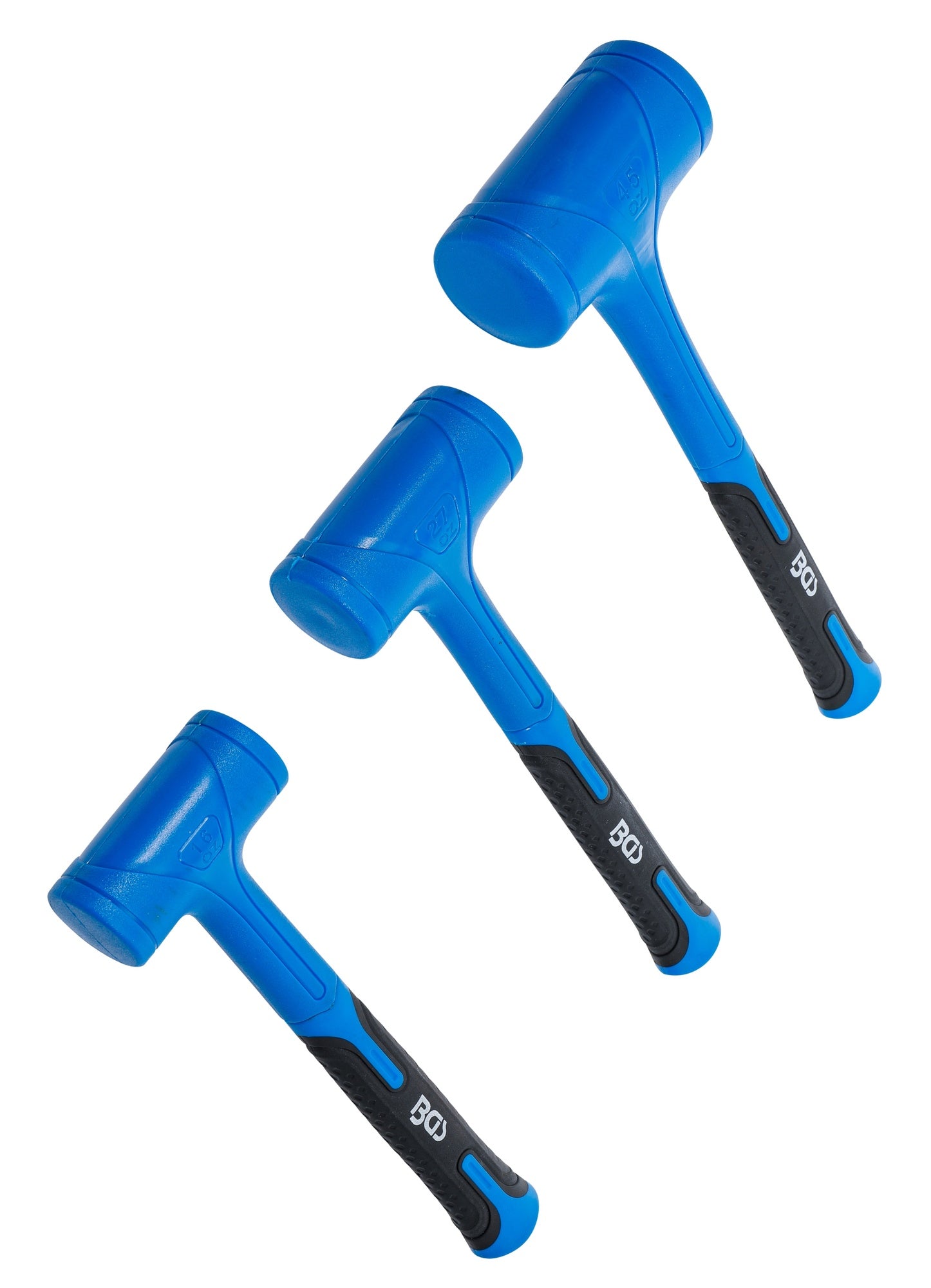 BGS 74442 Satz Schonhammer rückschlagfrei Ø47 / 55 / 65mm 450 / 765 / 1275g 3 teilig