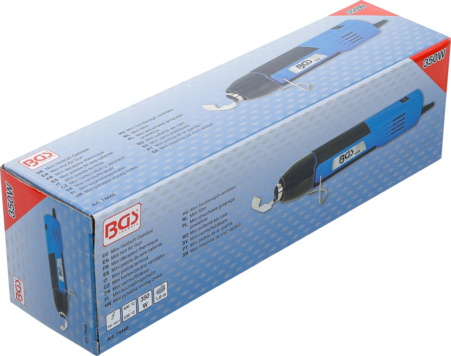 BGS 74446 Mini Heißluft Gebläse Heißluftpistole Heißluftfön 350 Watt