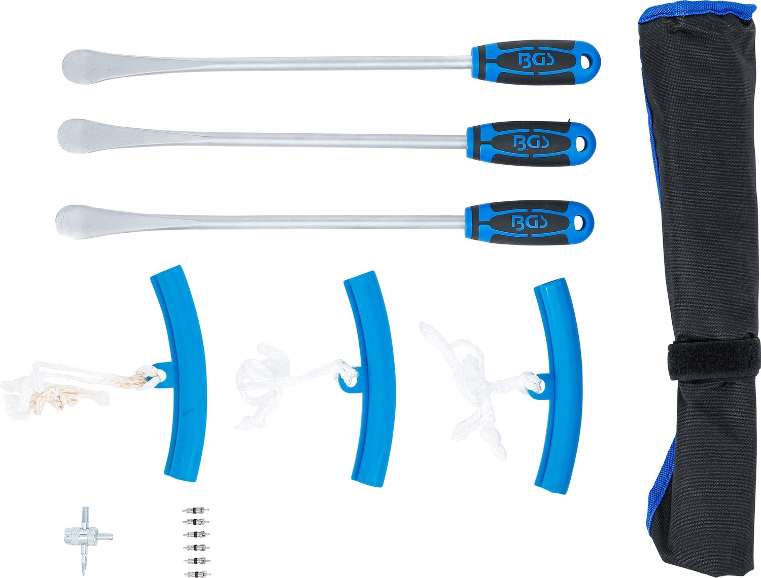 BGS 74447 Satz Reifenmontierhebel / Montiereisen / Montierhebel für Reifen Kantenschutz Motorräder