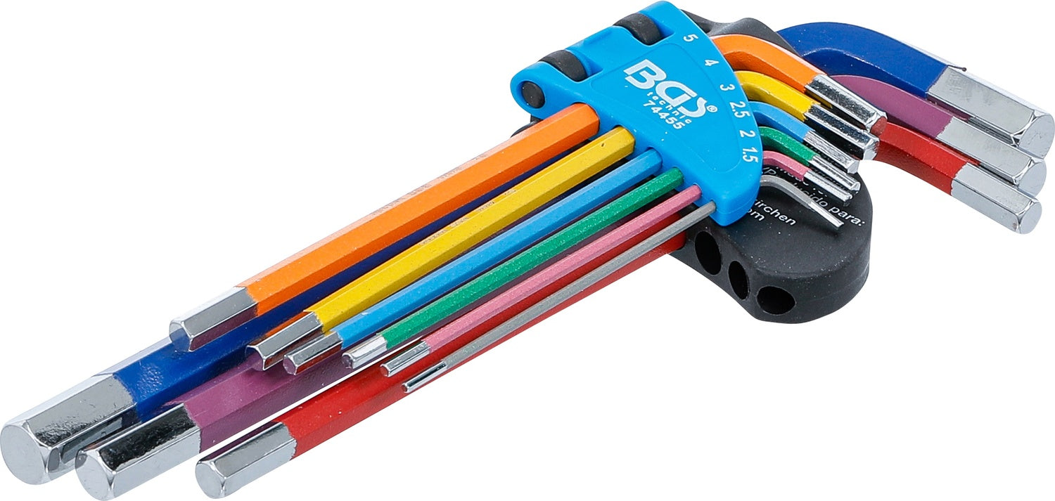 BGS 74455 Satz Winkelschlüssel Multicolour Innensechskant 1,5 - 10mm 9 teilig