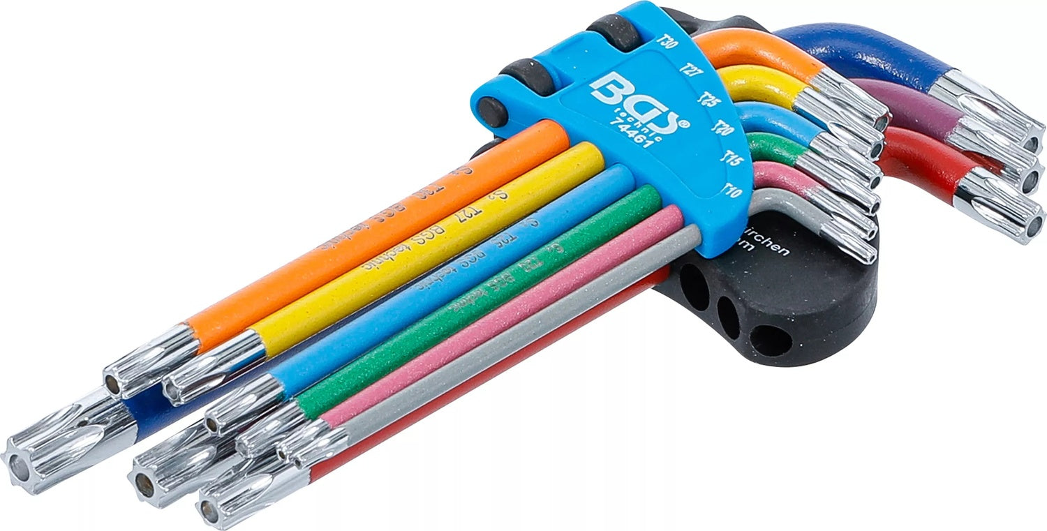 BGS 74461 Satz Winkelschlüssel Multicolour T-Profil (für Torx) T10 - T50 9 teilig