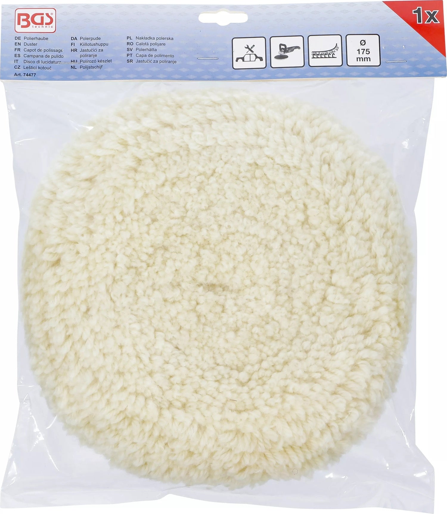 BGS 74477 Polierhaube Durchmesser Ø175mm