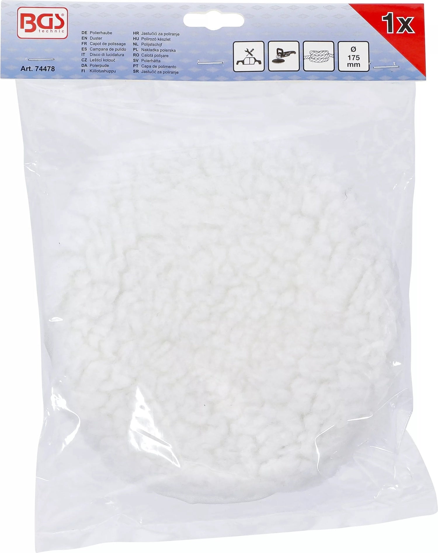 BGS 74478 Polierhaube mit Kordelzug Durchmesser Ø175mm