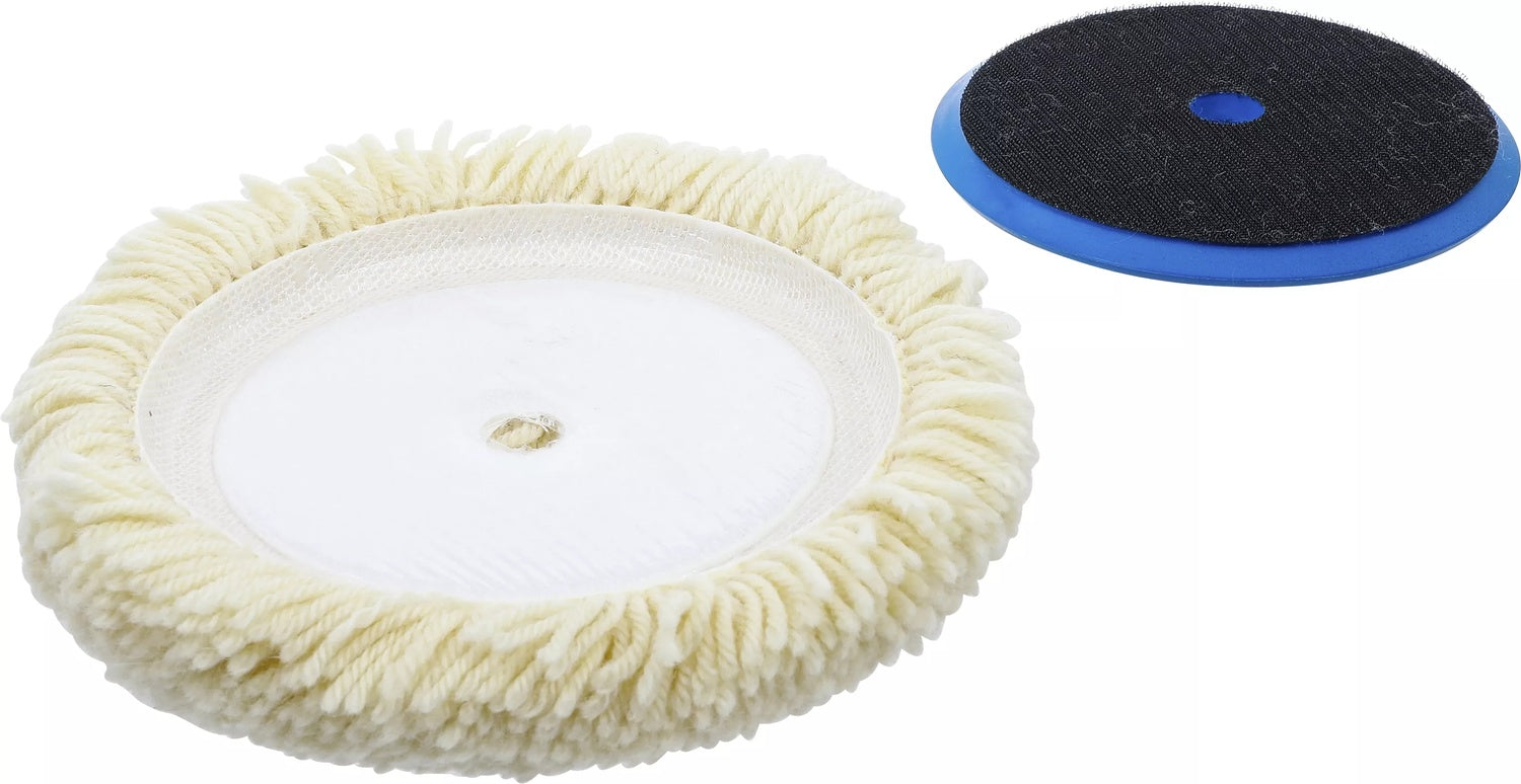 BGS 74480 Satz Polierhaube Schleifteller mit Klettaufnahme Ø180mm