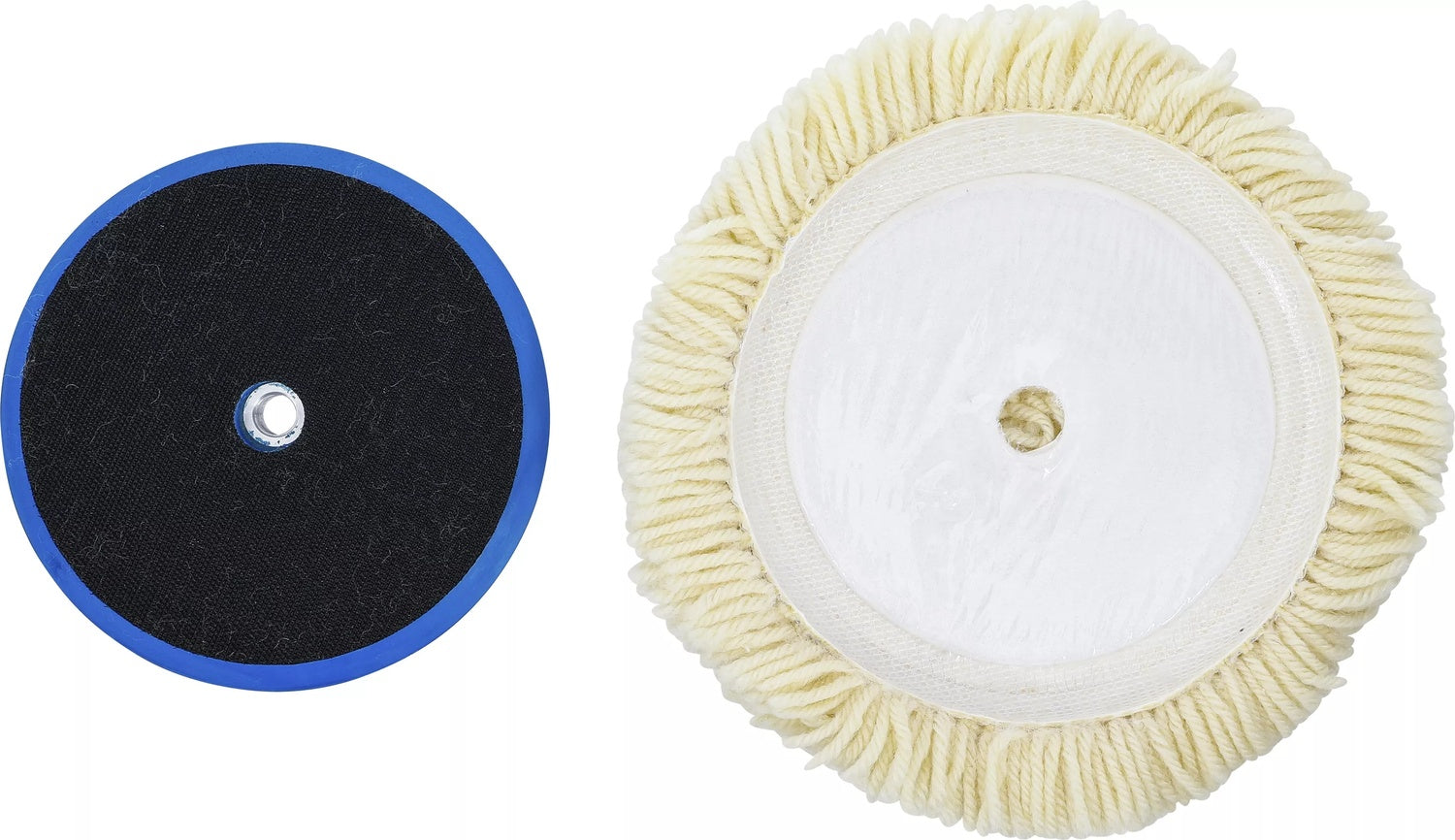 BGS 74480 Satz Polierhaube Schleifteller mit Klettaufnahme Ø180mm