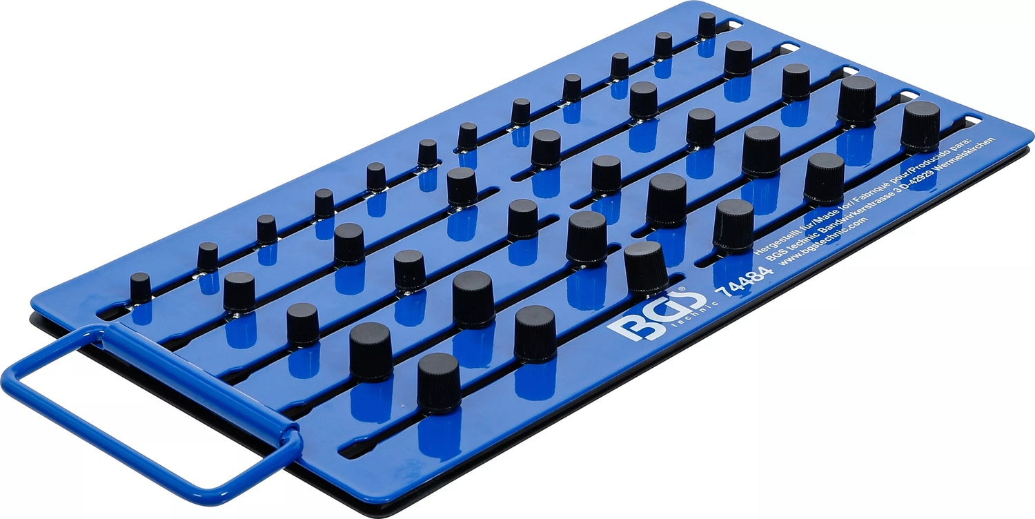 BGS 74484 Magnet Stecktafel mit Außenvierkant für 36 Steckschlüssel Einsätze