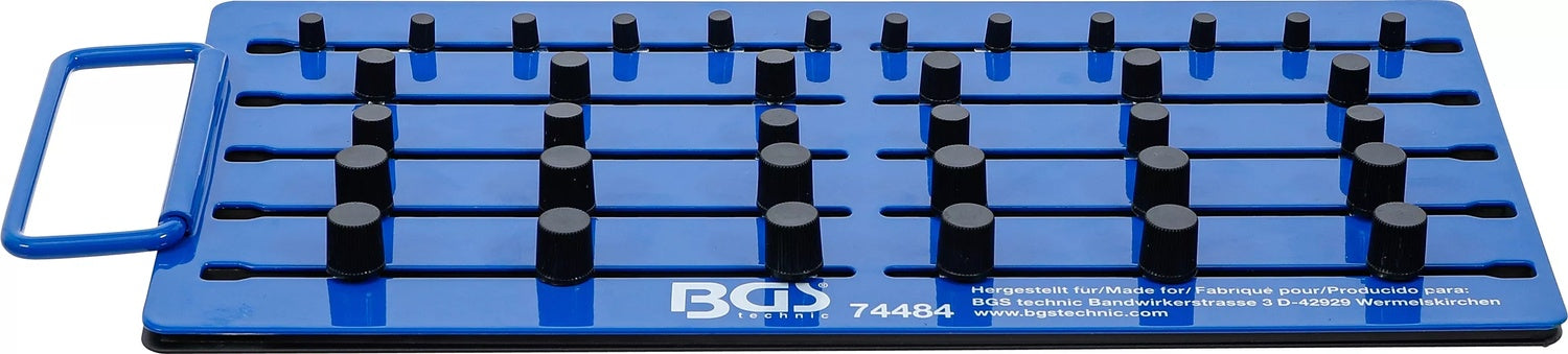 BGS 74484 Magnet Stecktafel mit Außenvierkant für 36 Steckschlüssel Einsätze