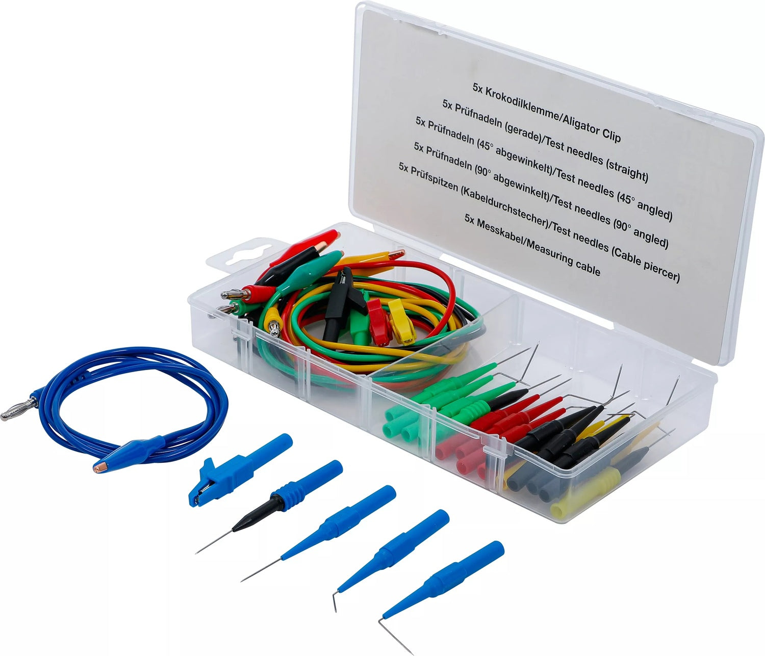 BGS 74500 Satz Messkabel und Prüfspitzen 30 teilig