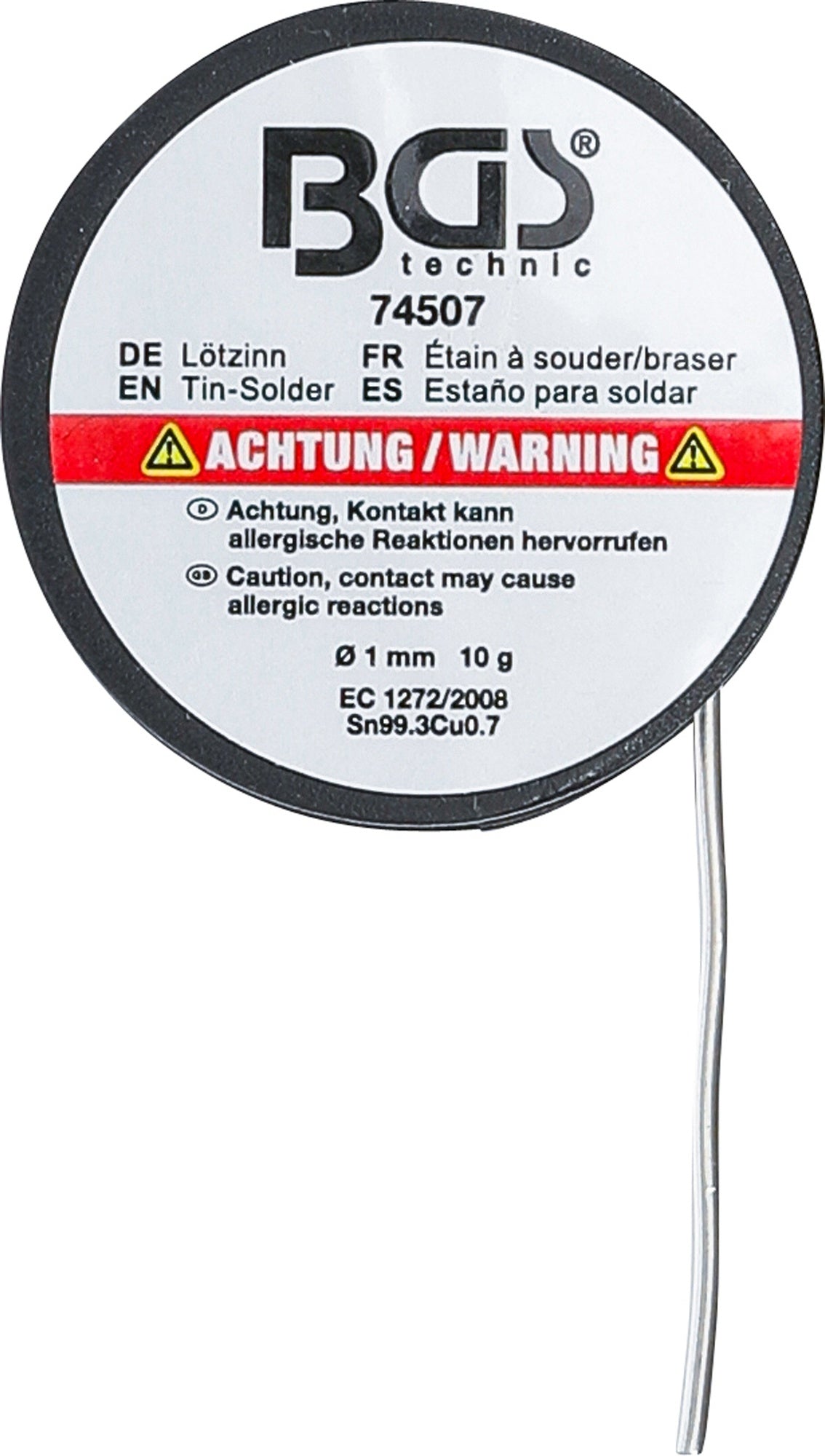 BGS 74507 Lötzinn auf Rolle bleifrei Durchmesser Ø 1mm 10g